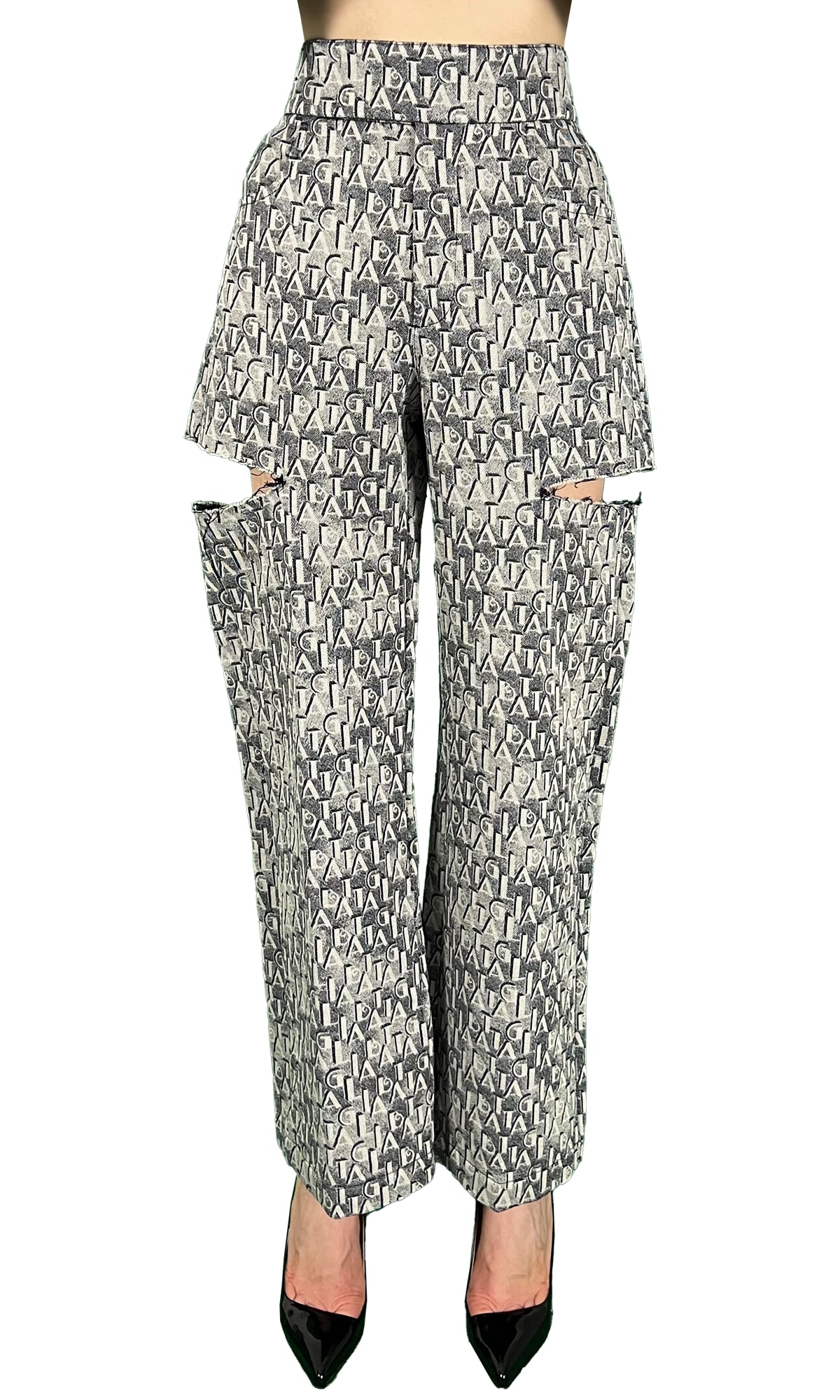 Sara Battaglia Cutted Pants