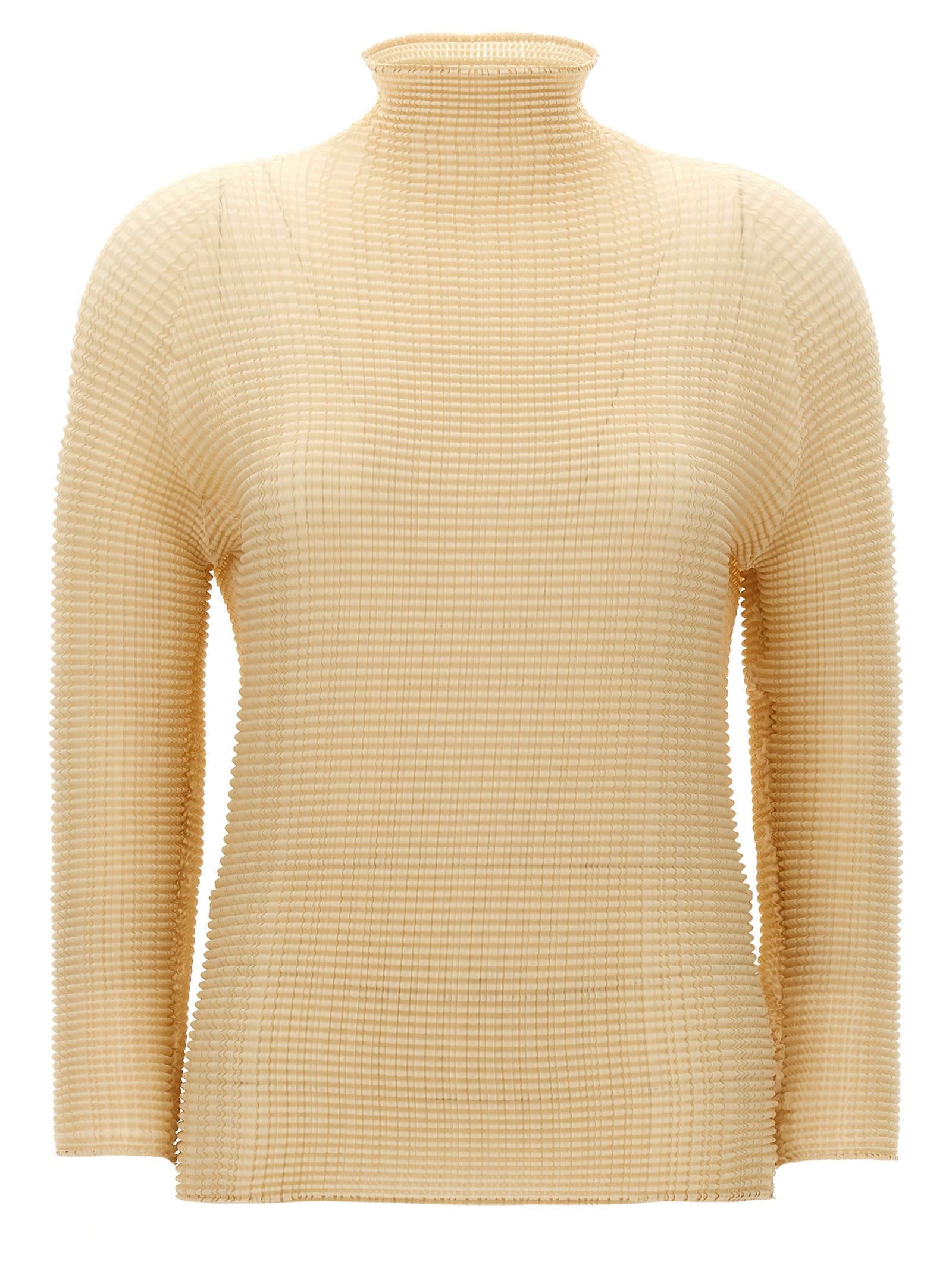 Issey Miyake wooly Pleats-56 Blouse