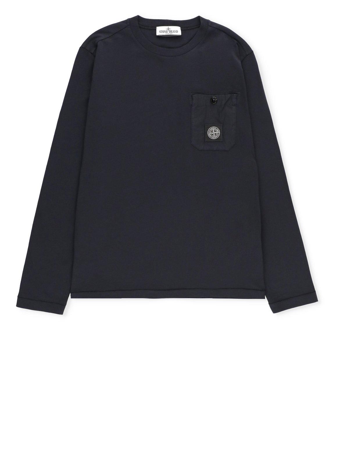 Stone Island Logo Patch Long-sleeved T-shirt