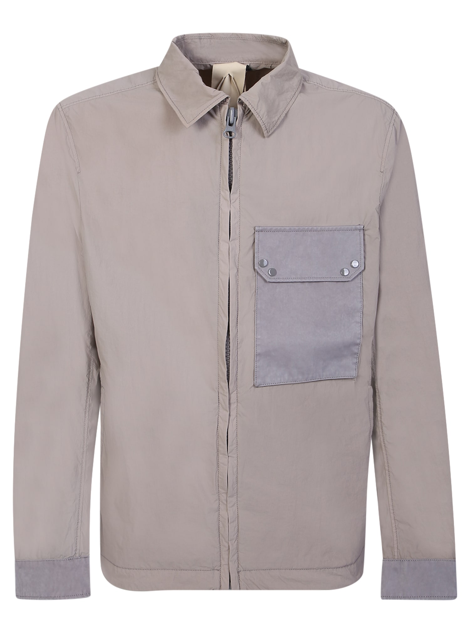 Ten C Zip-un Grey Shirt Jacket