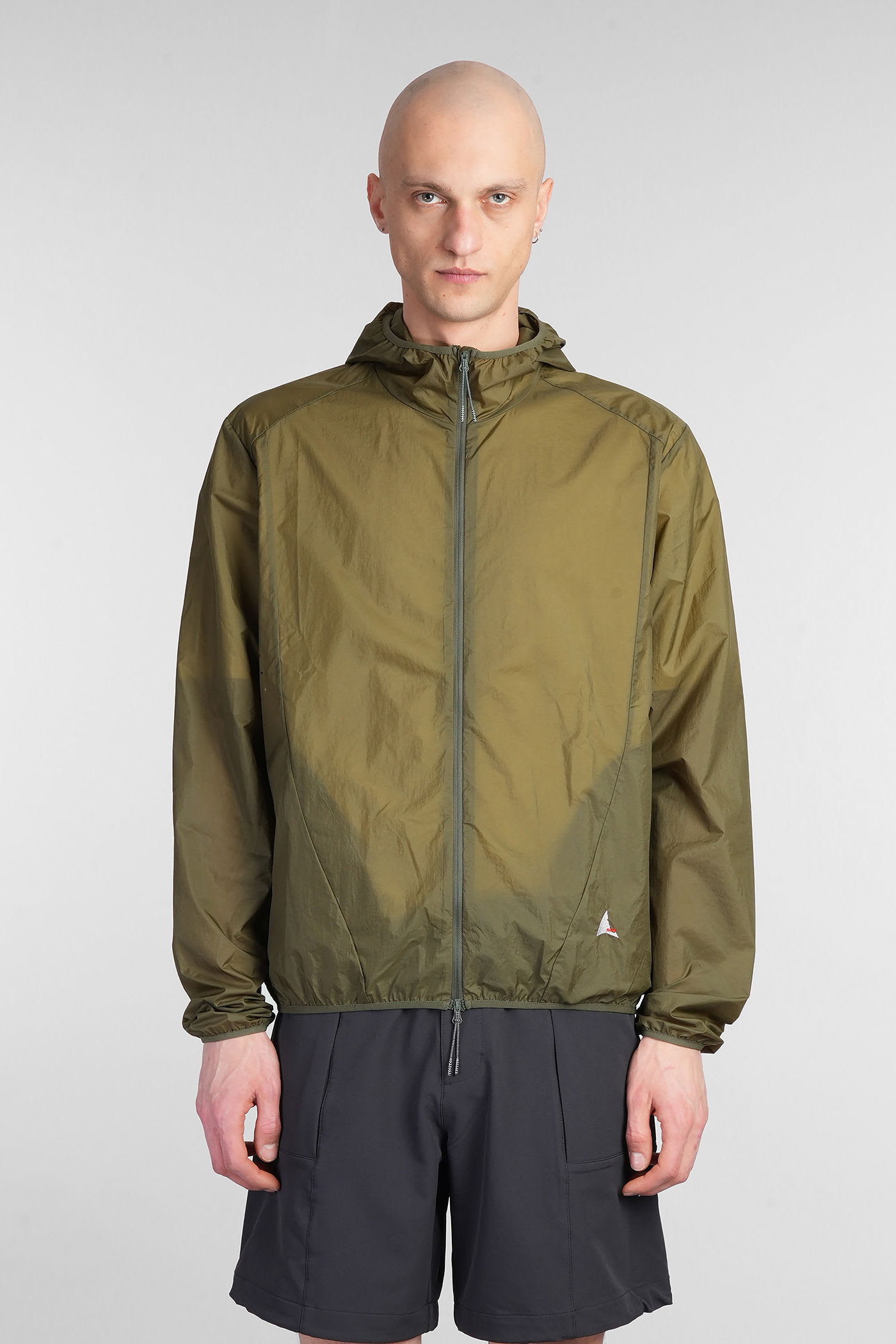 ROA Packable Wind Jacket Casual Jacket In Green Nylon