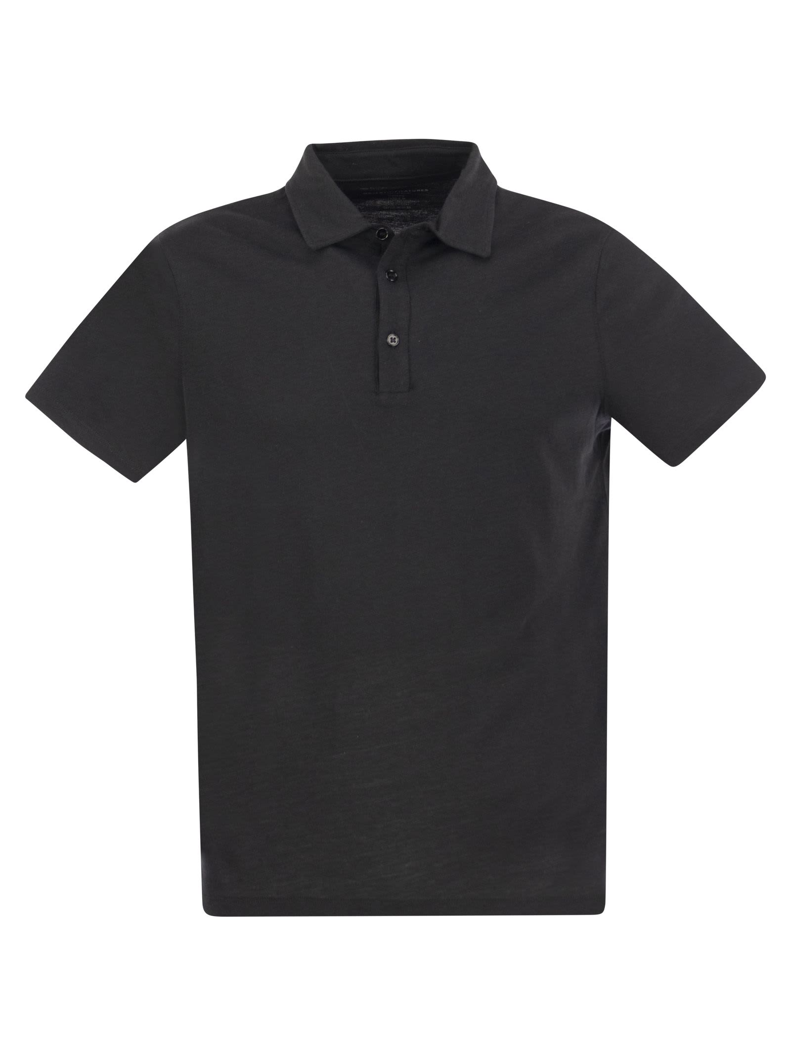 Majestic Filatures Short-sleeved Polo Shirt In Lyocell And Cotton