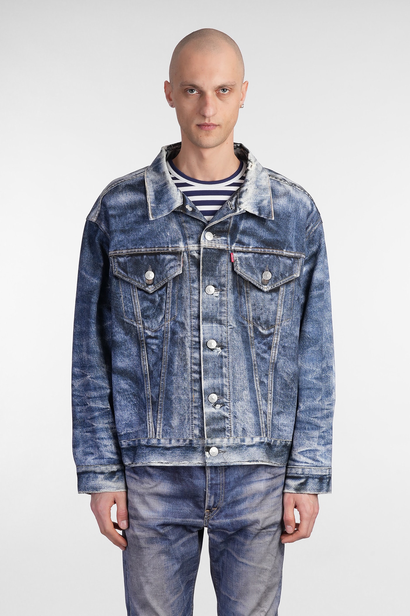 Junya Watanabe Denim Jackets In Blue Cotton