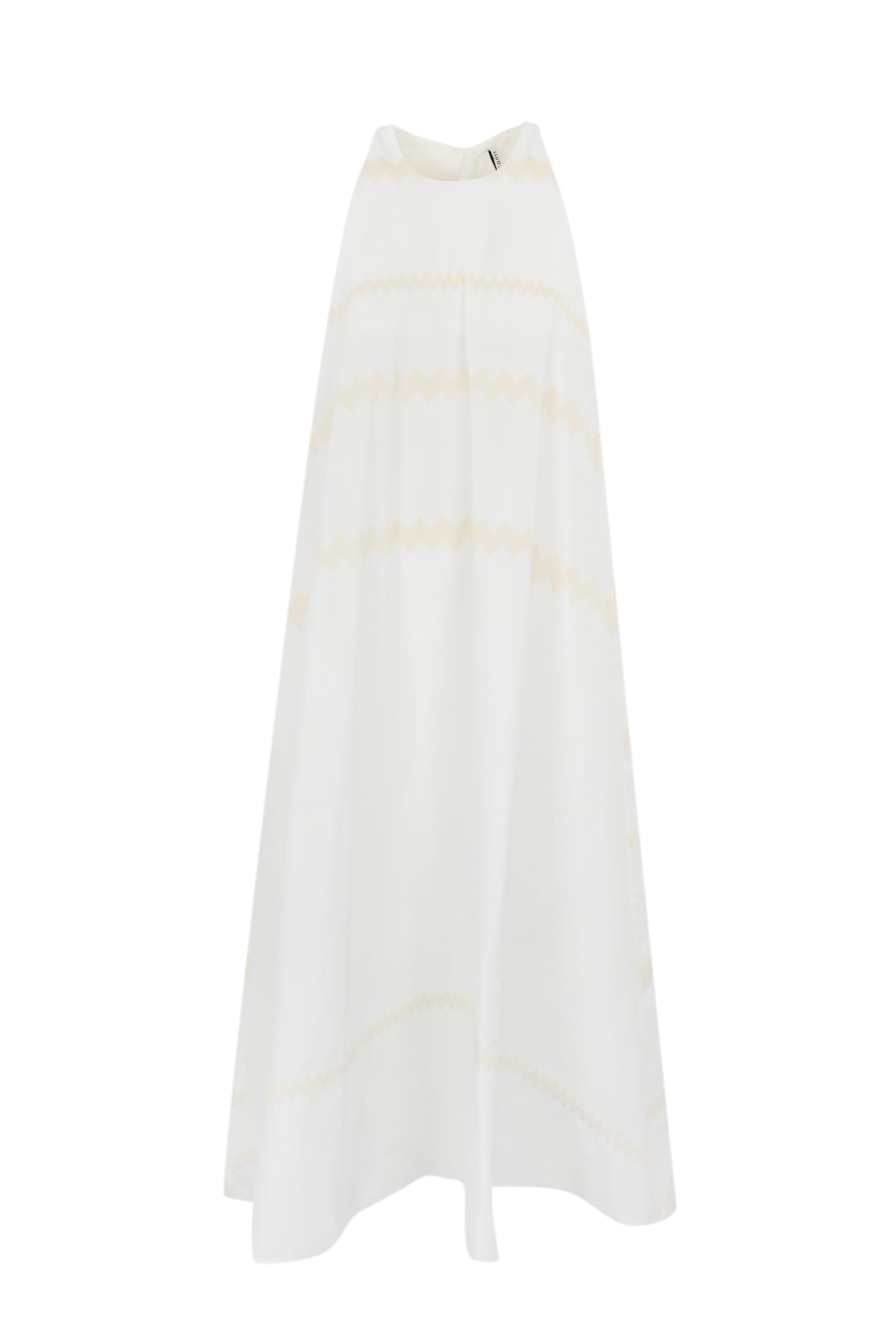 Liviana Conti Dress With Zig Zag Embroidery