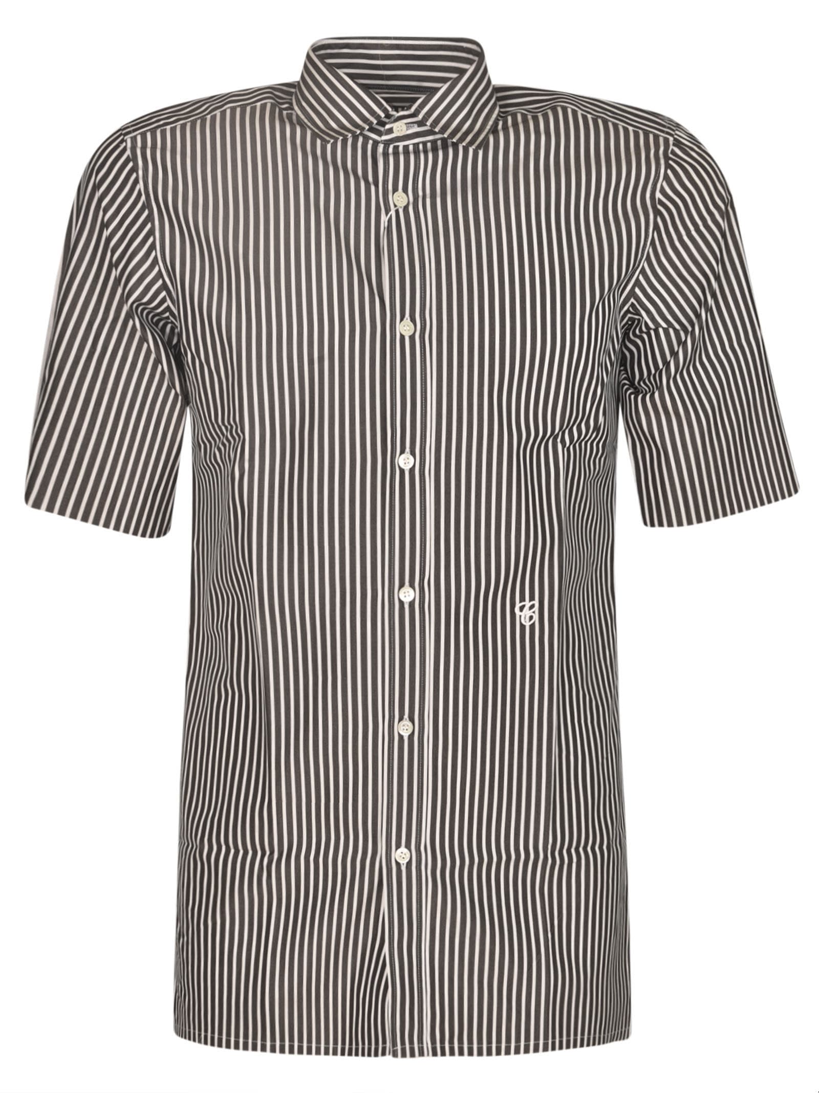 Maison Margiela Short-sleeved Stripe Shirt