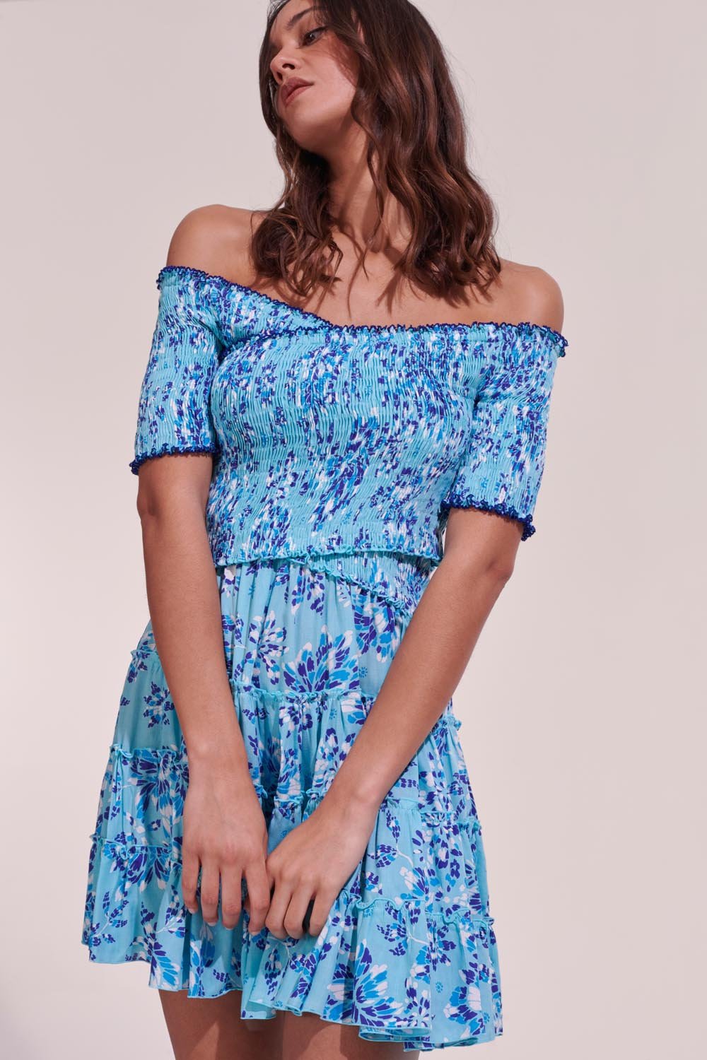 Mini Dress Soledad - Sky Pivoine
