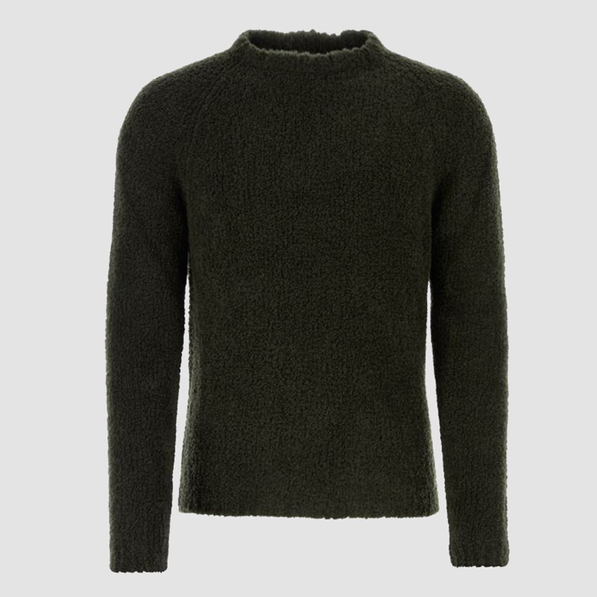 Ten C Dark Green Wool Blend Sweater