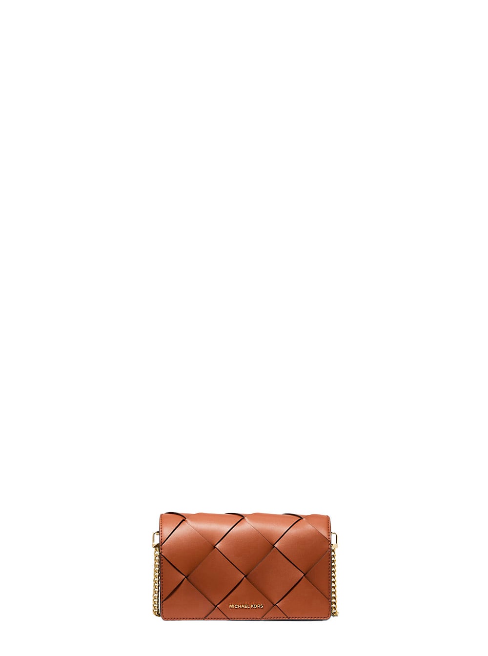 MICHAEL Michael Kors jet Set Brown Medium Crossbody Bag With Chain-link Shoulder Strap And Logo Lettering Plaque On The Front In Leather Woman