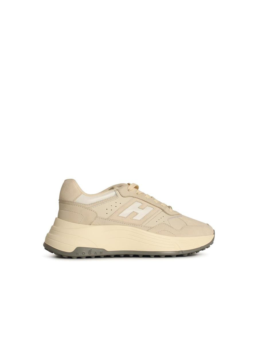 Hogan 'H669' Ivory Leather Sneakers