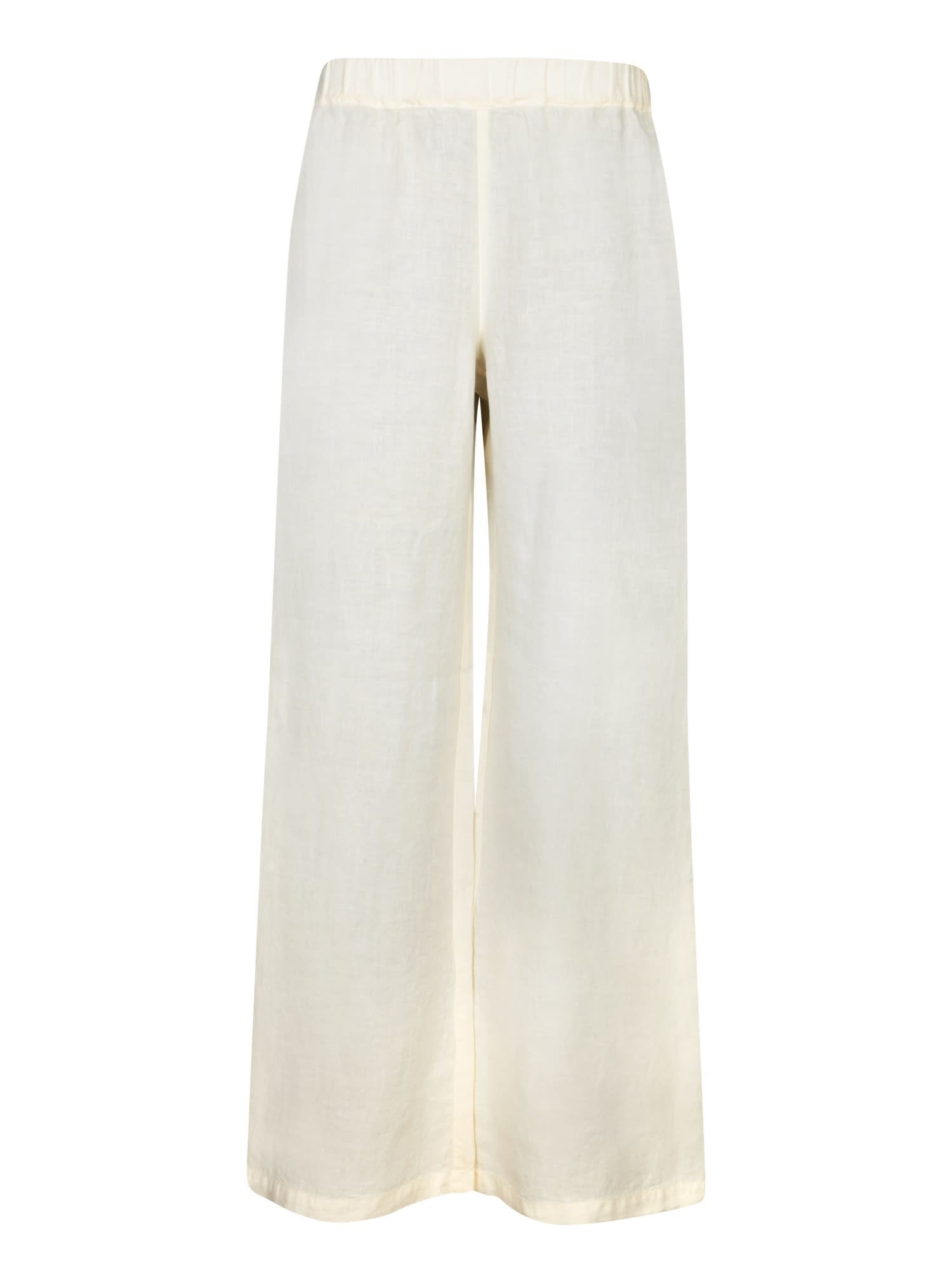 120% Lino Ecru Linen Trousers
