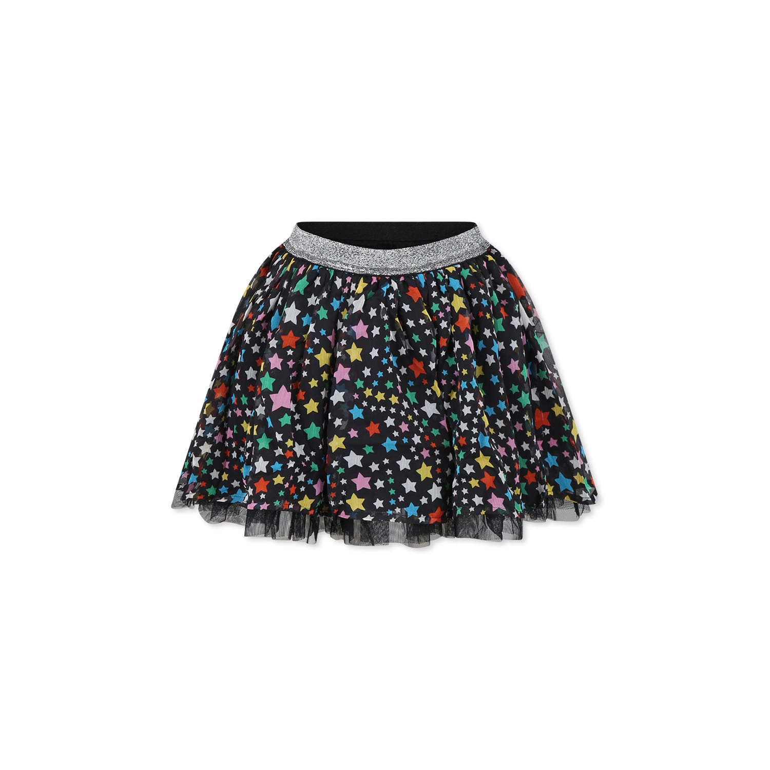 Stella McCartney Kids Black Skirt For Girl With Stars