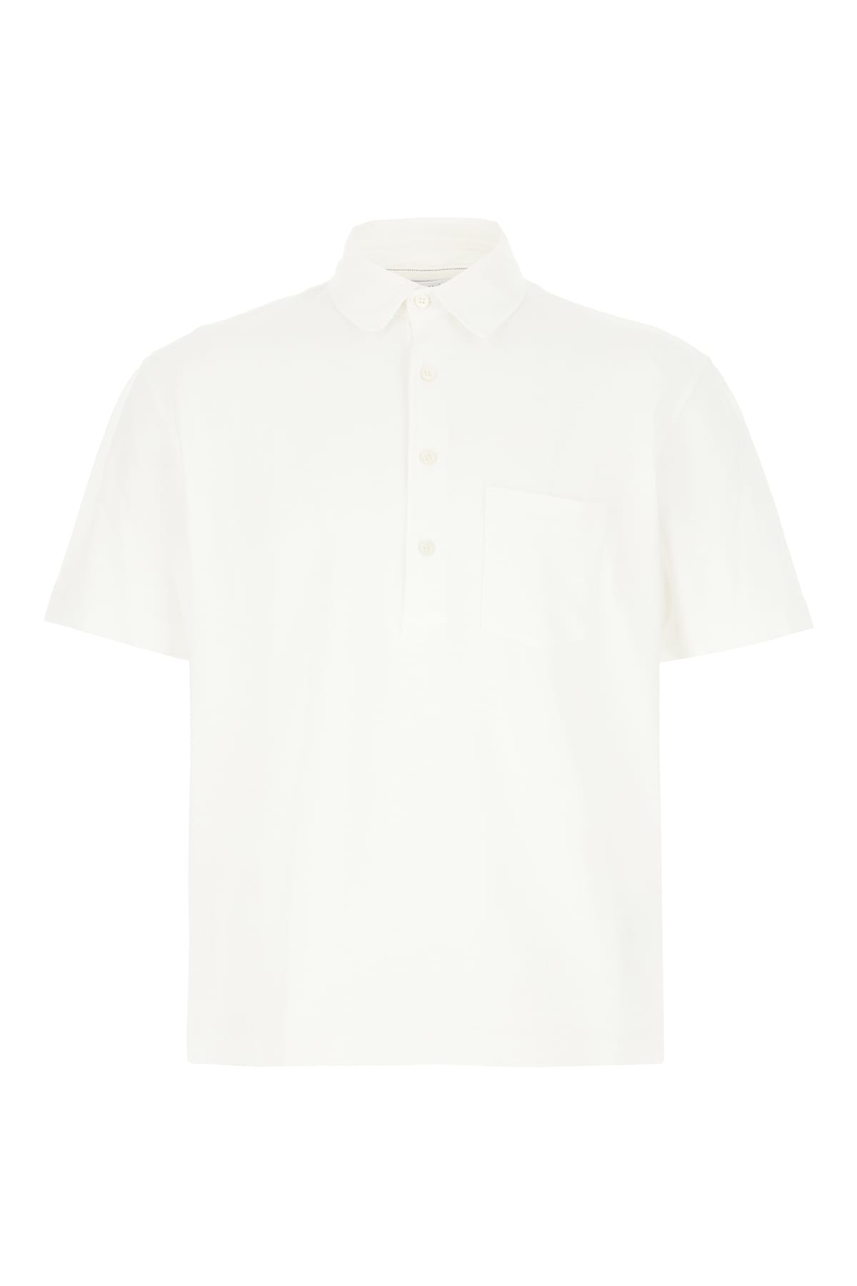 Jacob Cohen White Piquet Polo Shirt