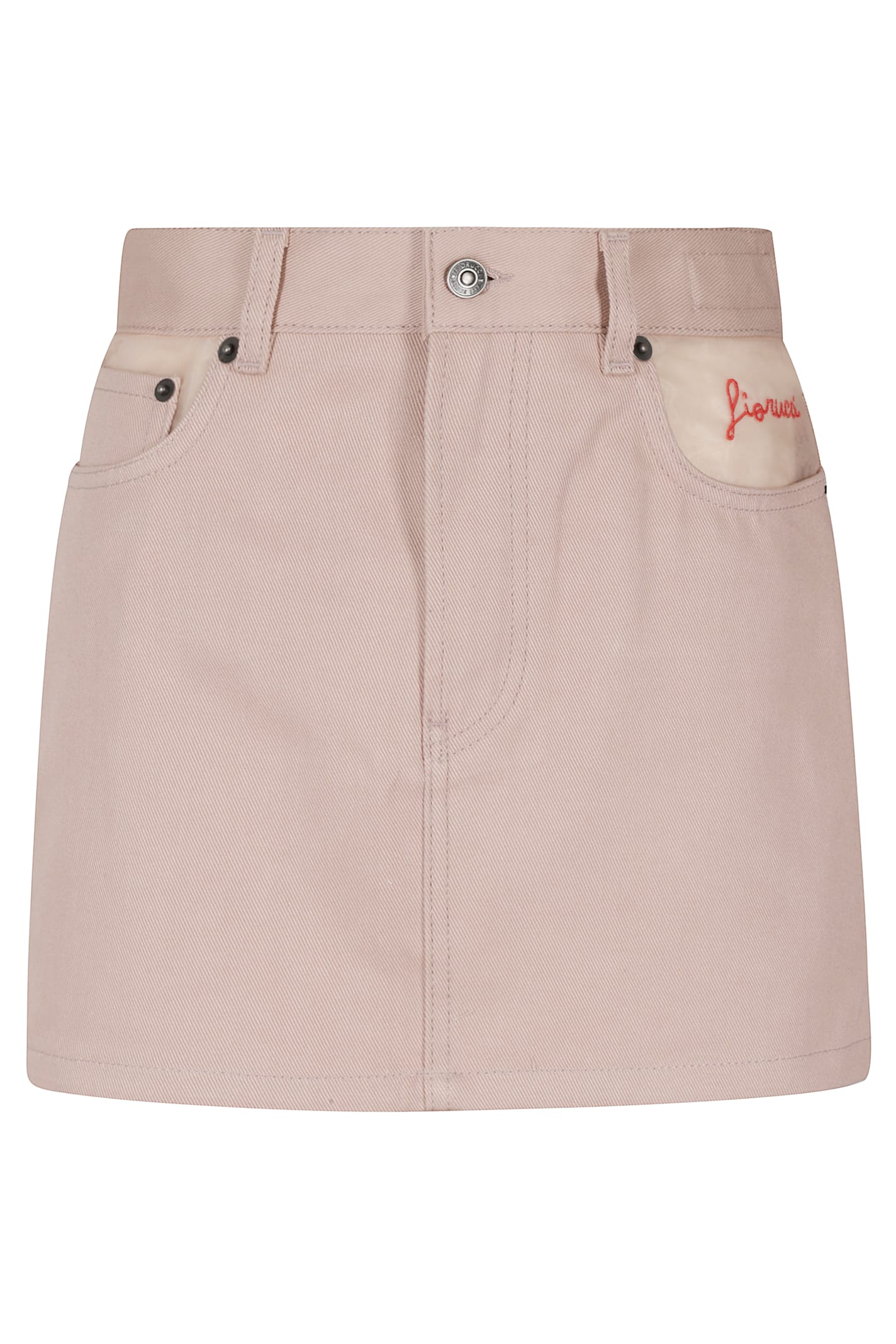 Fiorucci Pocket Denim Mini Skirt