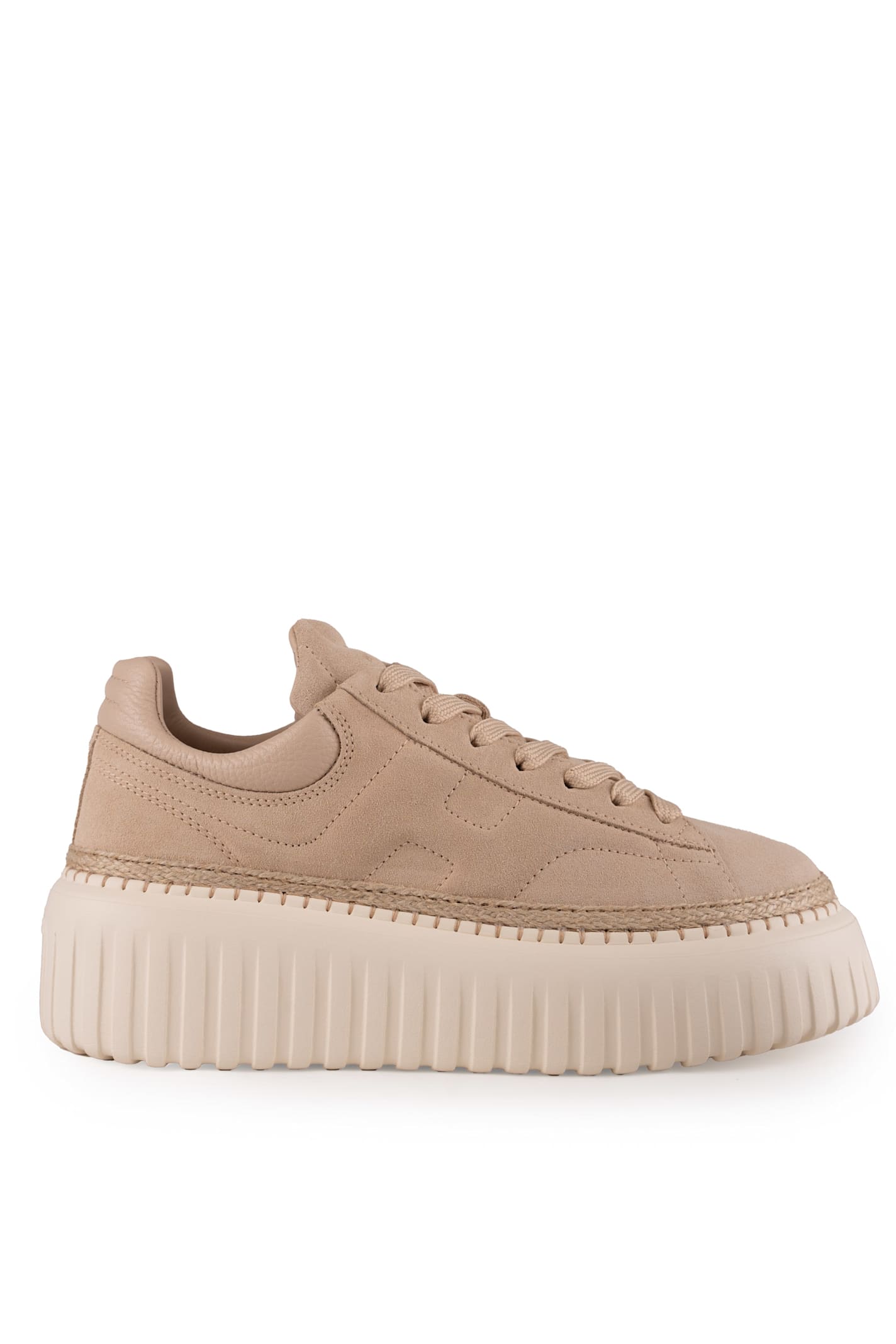 Hogan H-stripes Sneakers In Suede