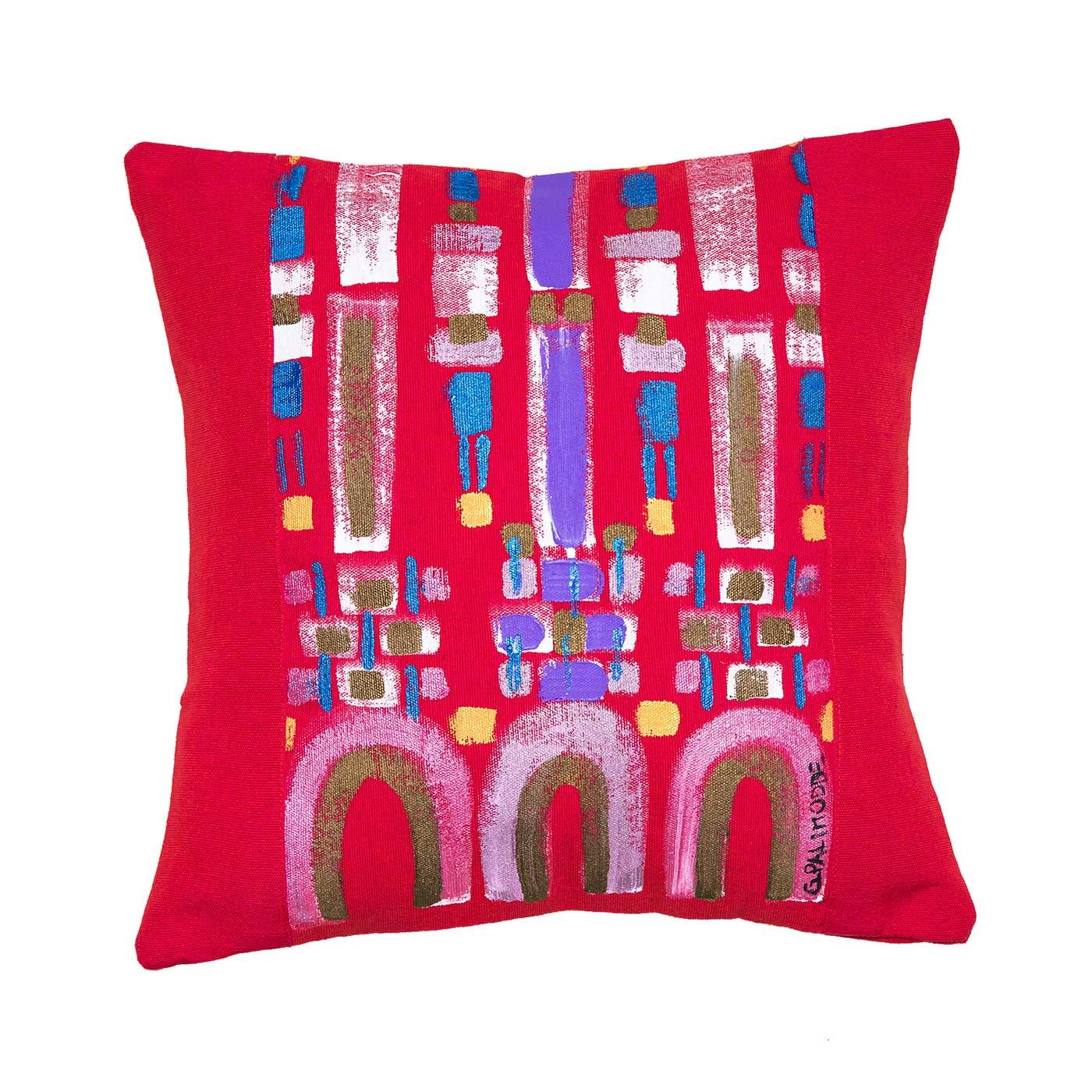 Le Botteghe su Gologone Hand Painted Cushions 100x100 Cm