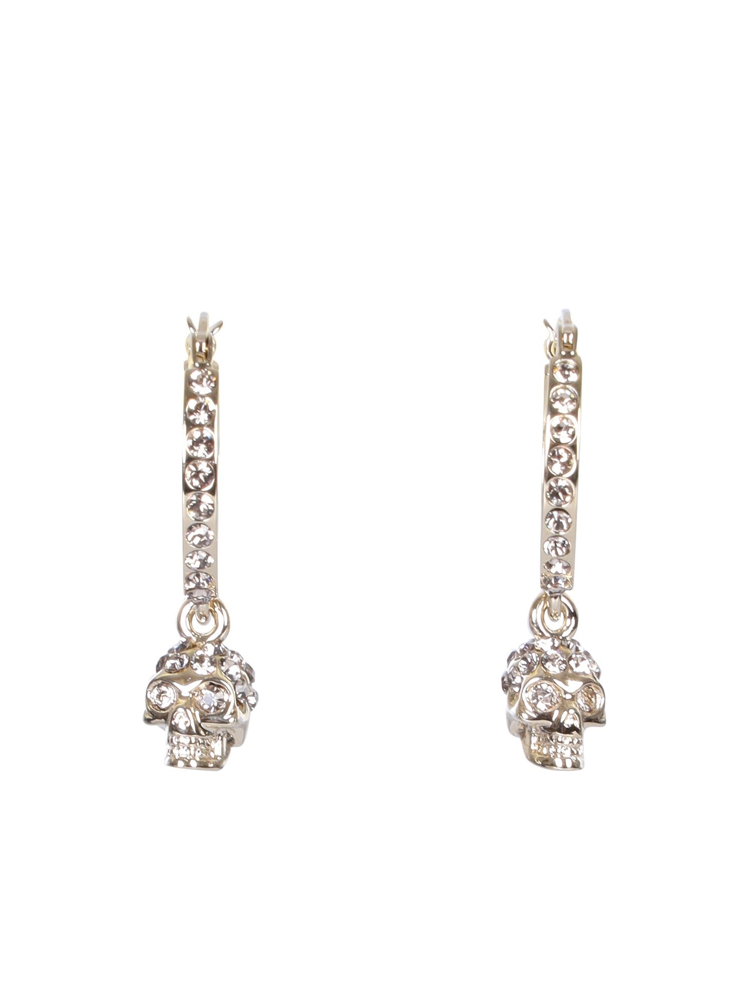 Alexander McQueen Skull Hoop Earrings