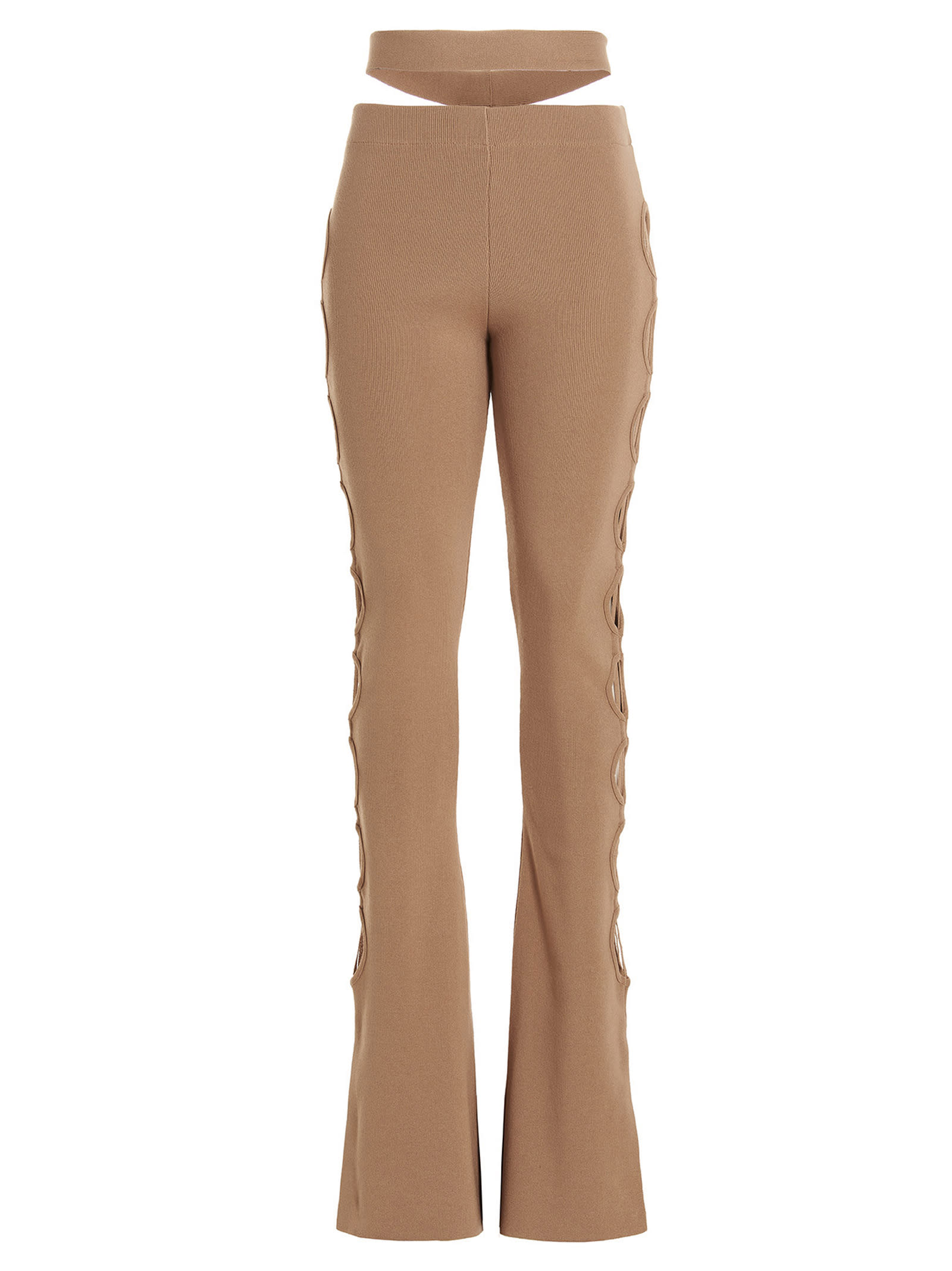 ANDREĀDAMO Cut Out Pants With Lacing