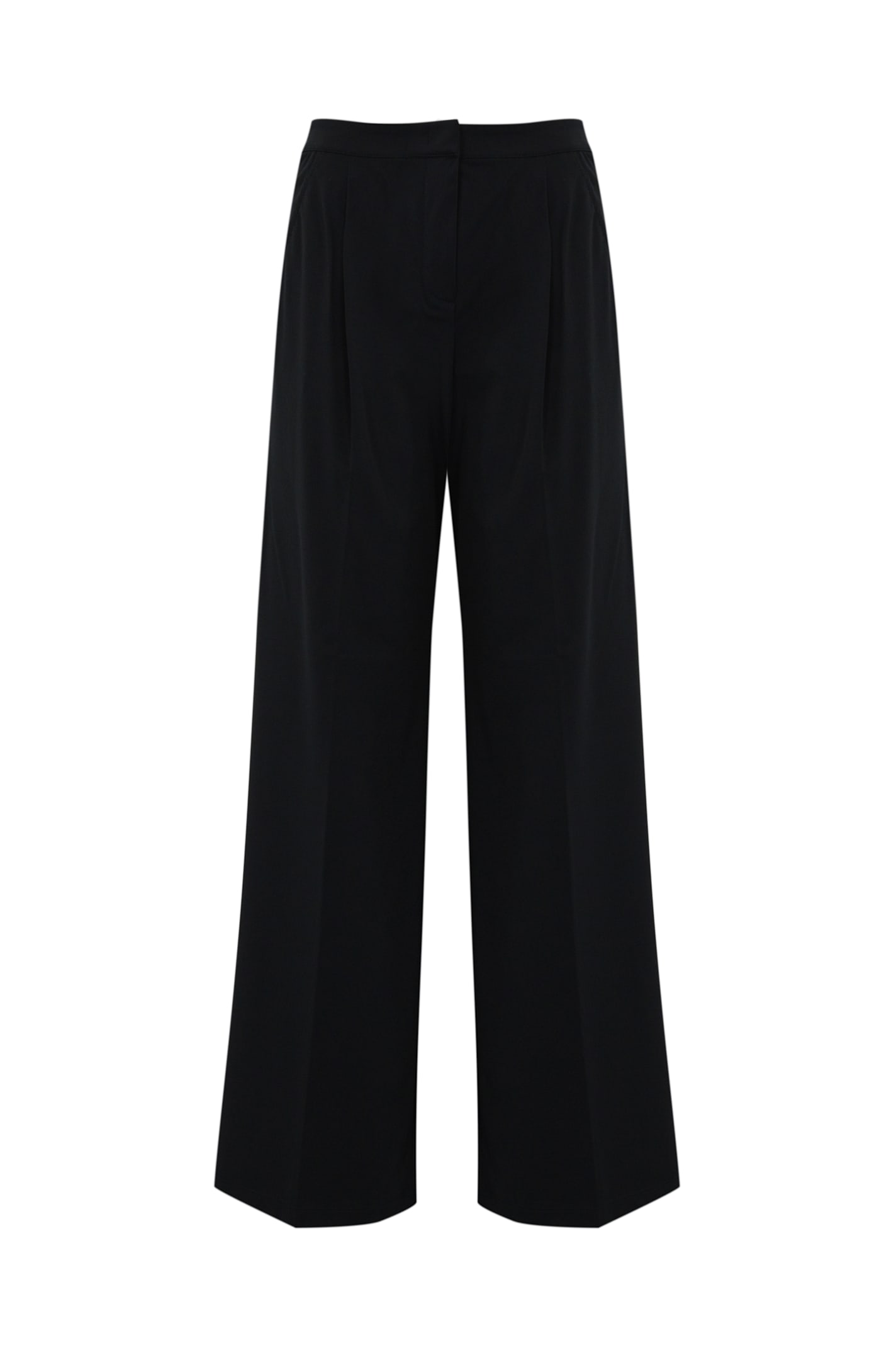 Max Mara Pantalone Ribes In Jersey Tecnico Blu