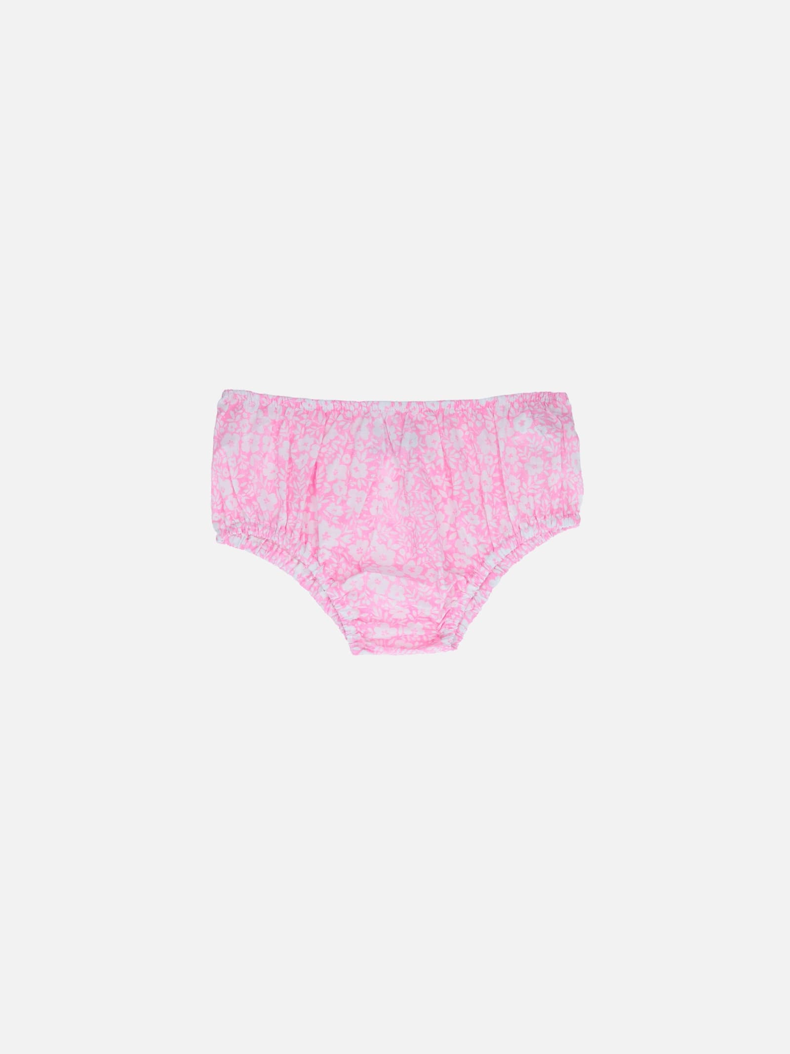 MC2 Saint Barth Infant Bloomers Pimmy With Vintage Flower Print