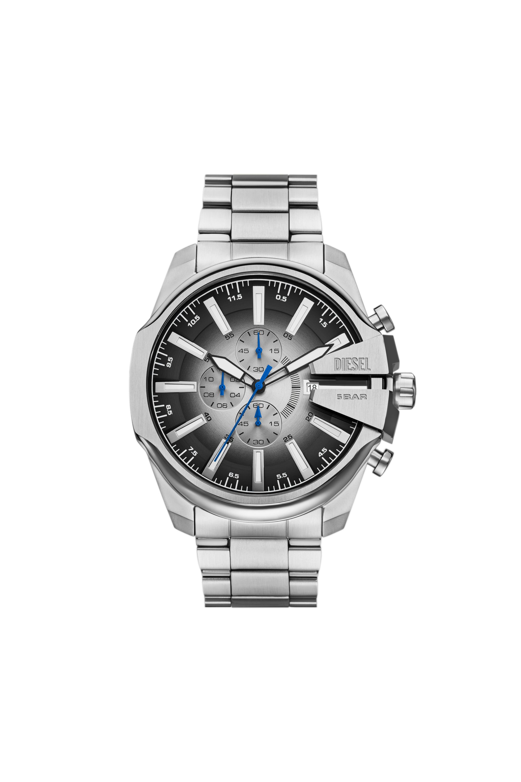 Diesel - Mega Chief Slim Stainless Steel Watch - Timeframes - Man - Silver