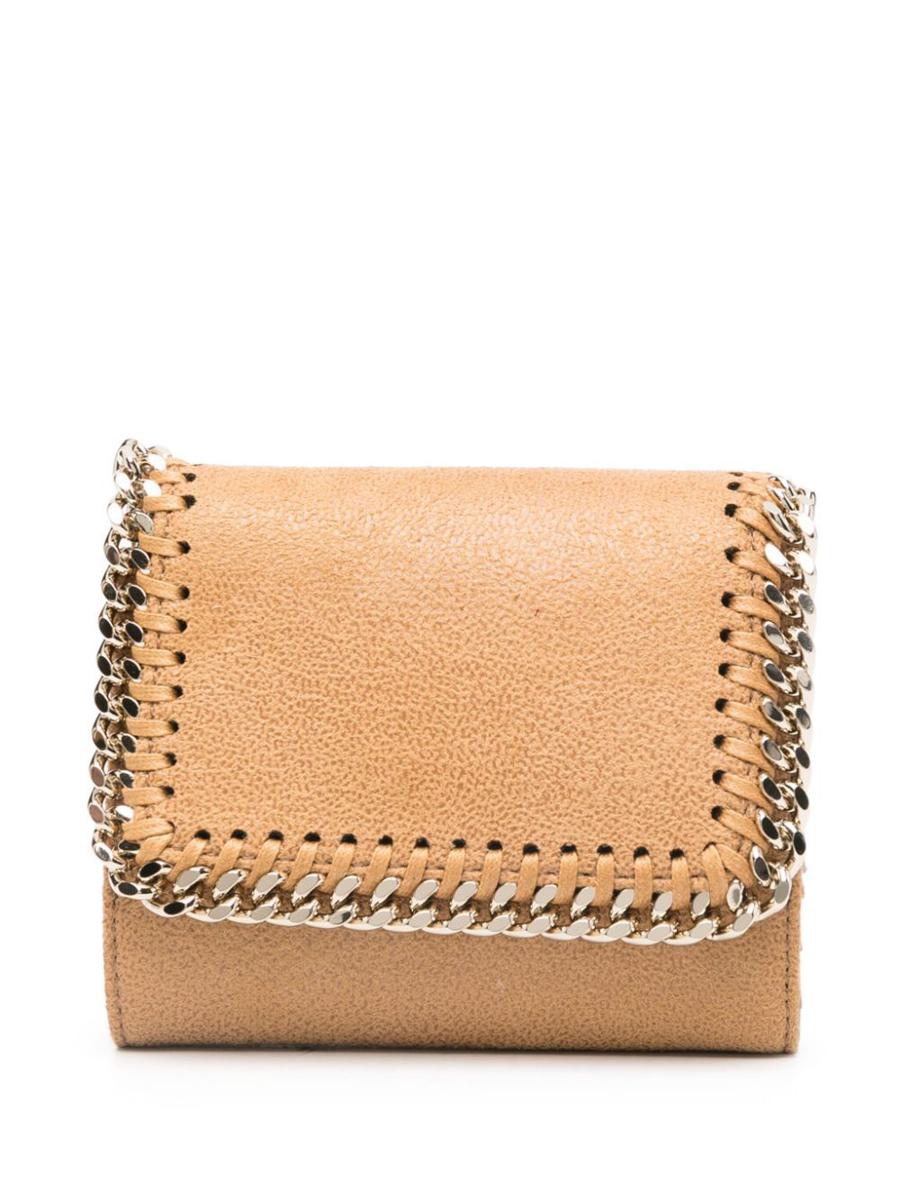 Stella McCartney Falabella Small Flap Wallet Light Gold Chain Accessories
