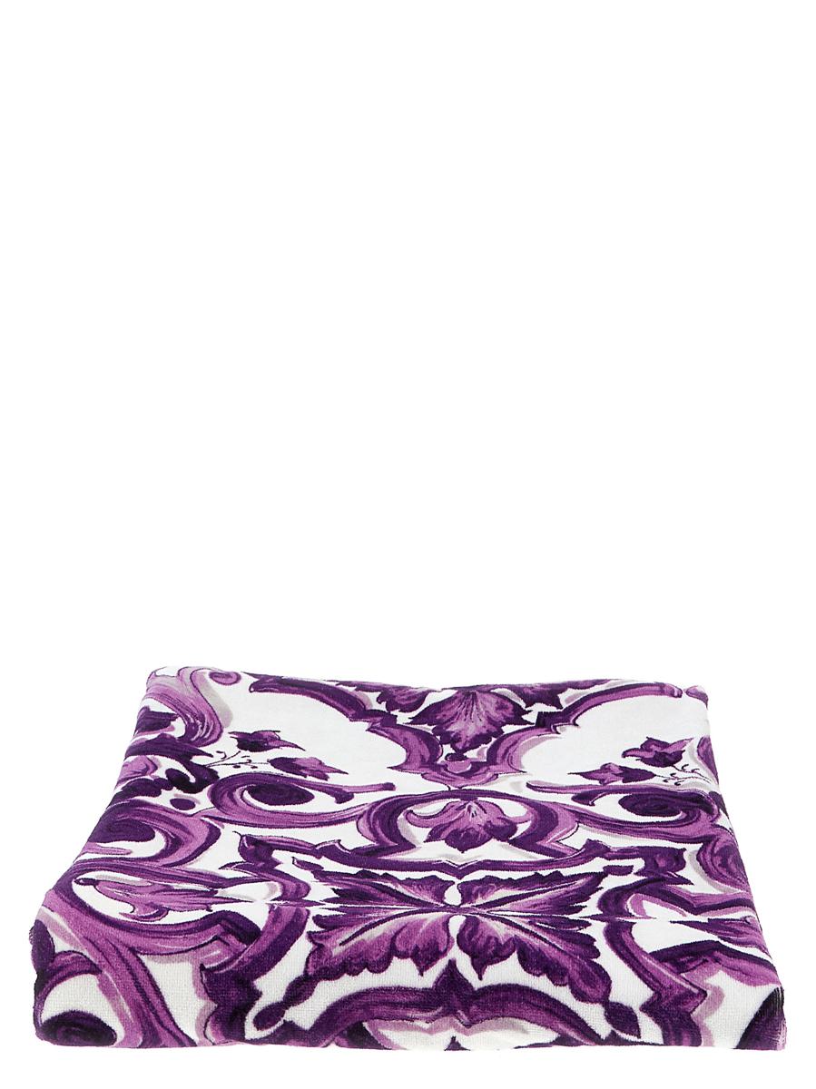 Dolce & Gabbana Beach Towel 'Maiolica' Print