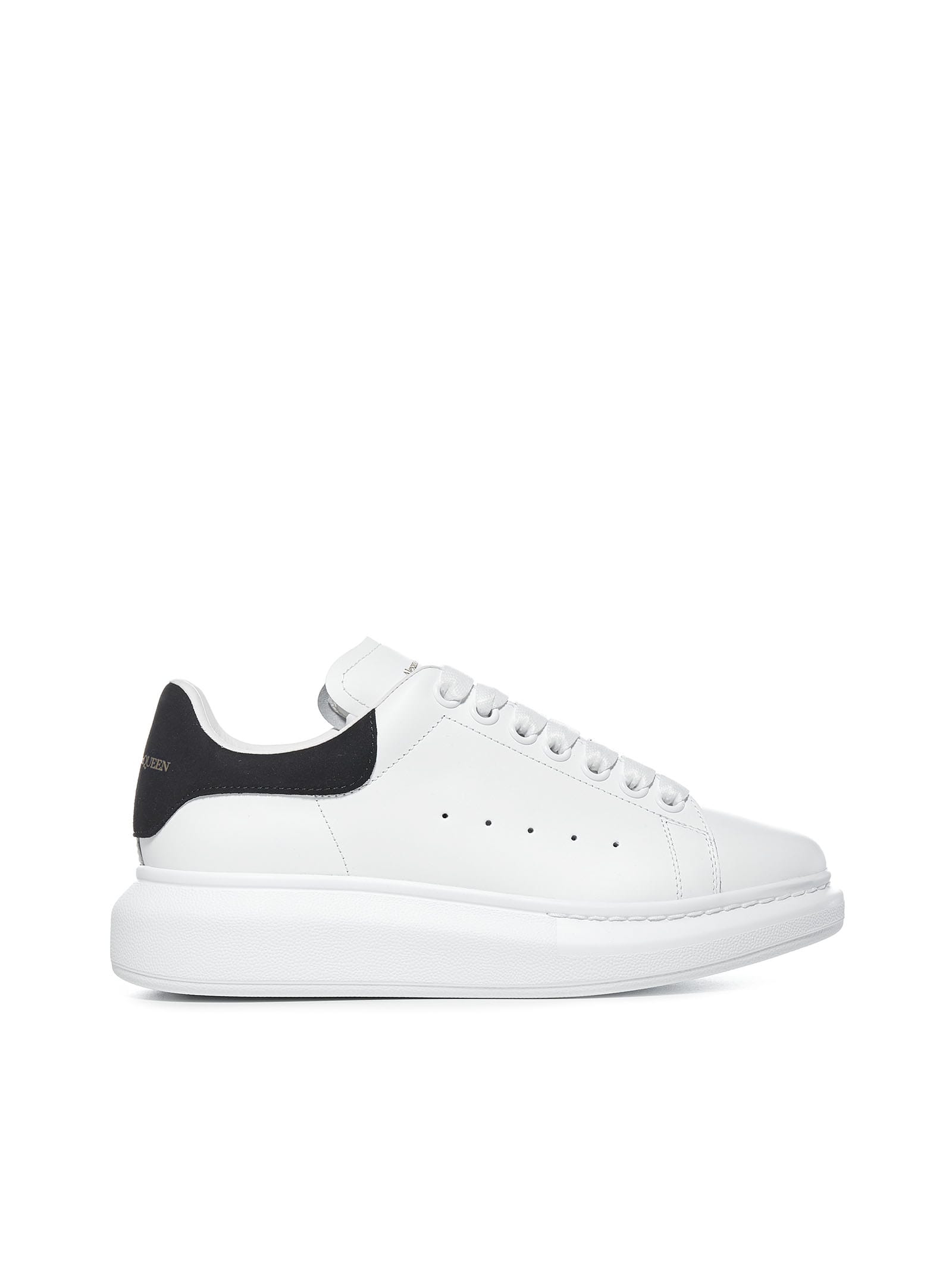 Alexander McQueen Oversized Sneakers In Leather With Contrasting Heel Tab
