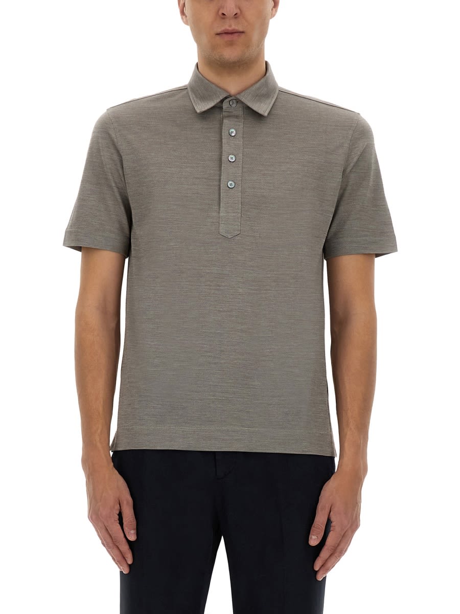 Zegna Lightweight Short Sleeved Polo Shirt