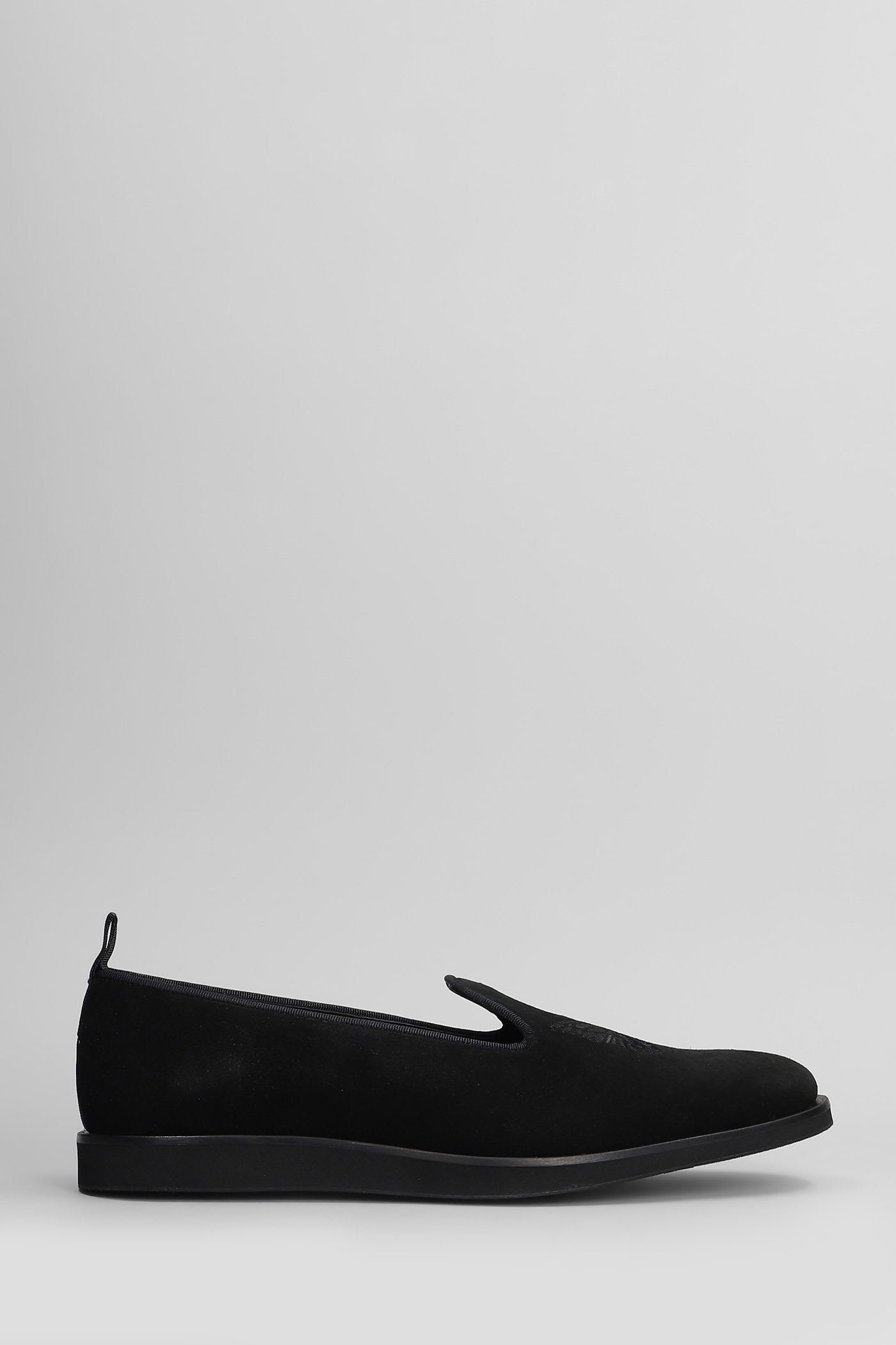 Needles Loafers In Black Suede