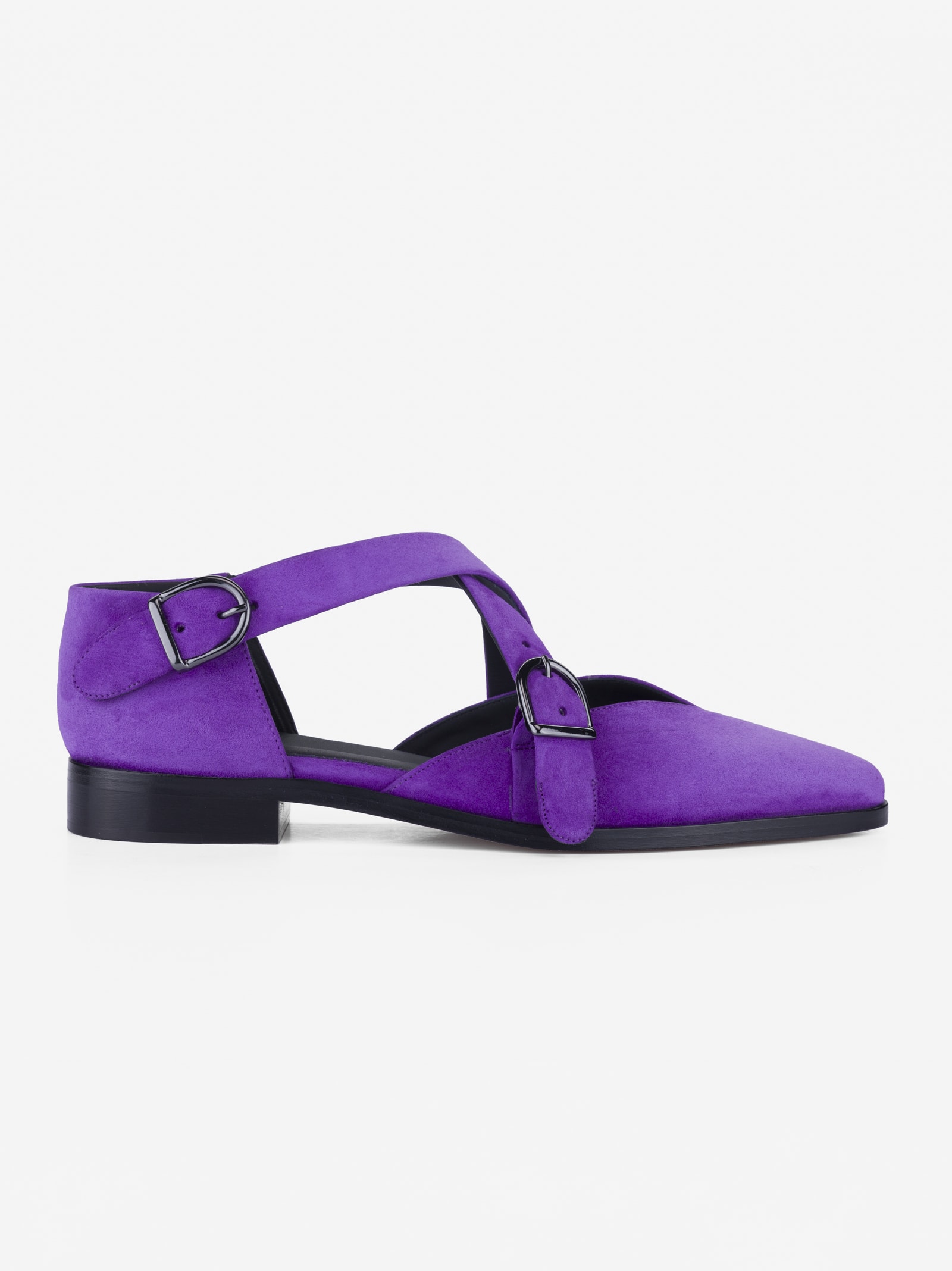 CB Made in Italy Suede Flats Croce