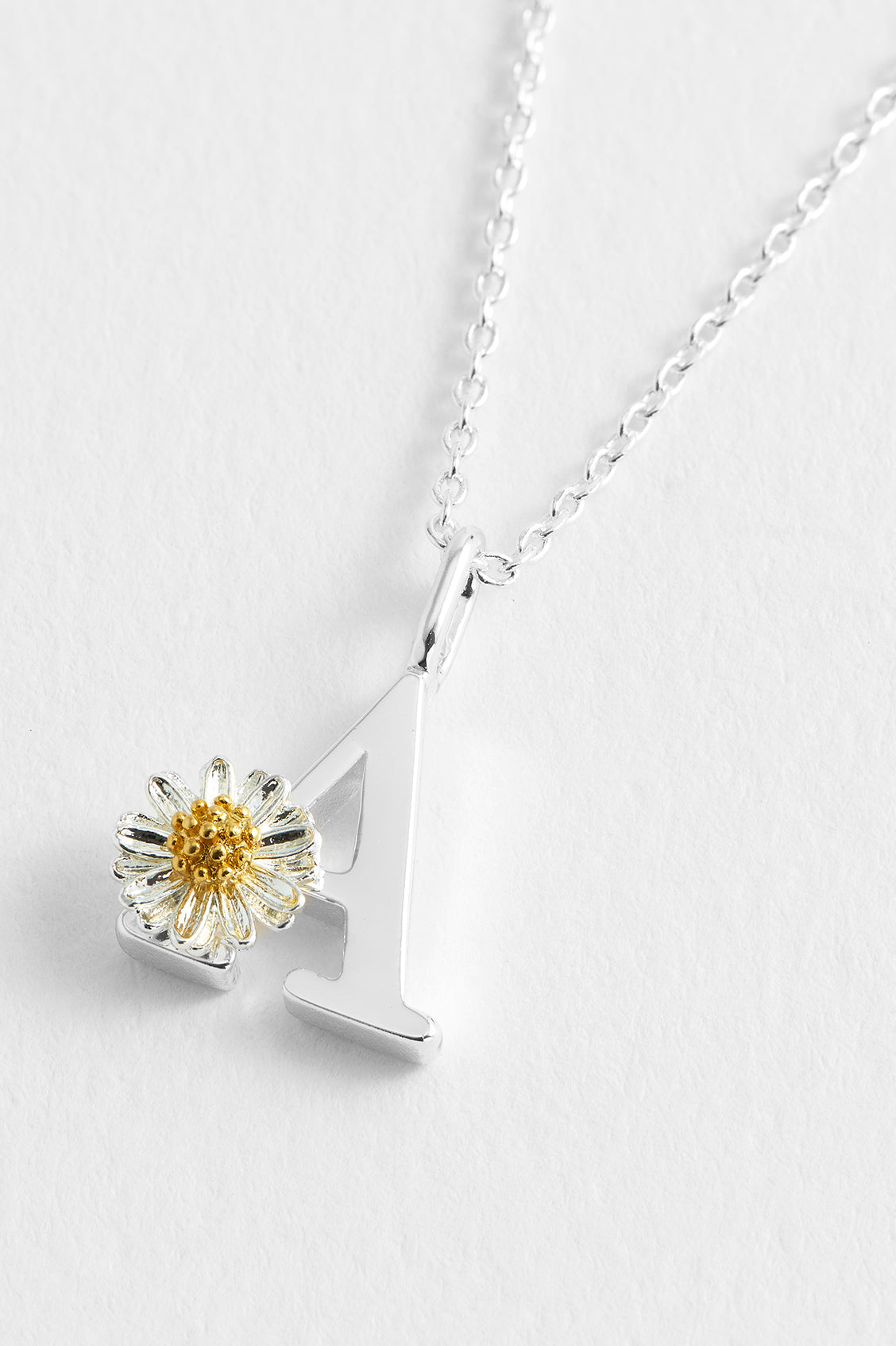 Wildflower Initial Pendant