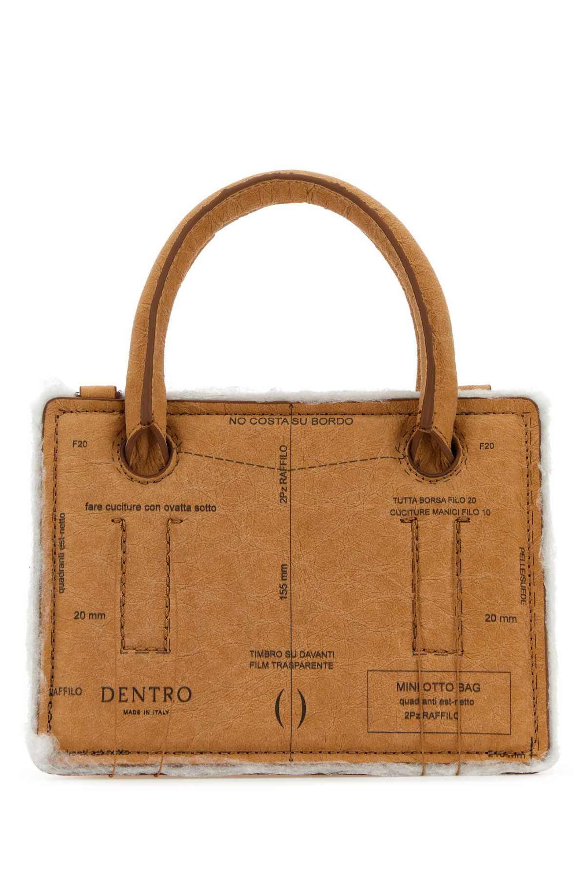 Dentro Printed Paper Mini Otto Paper Handbag