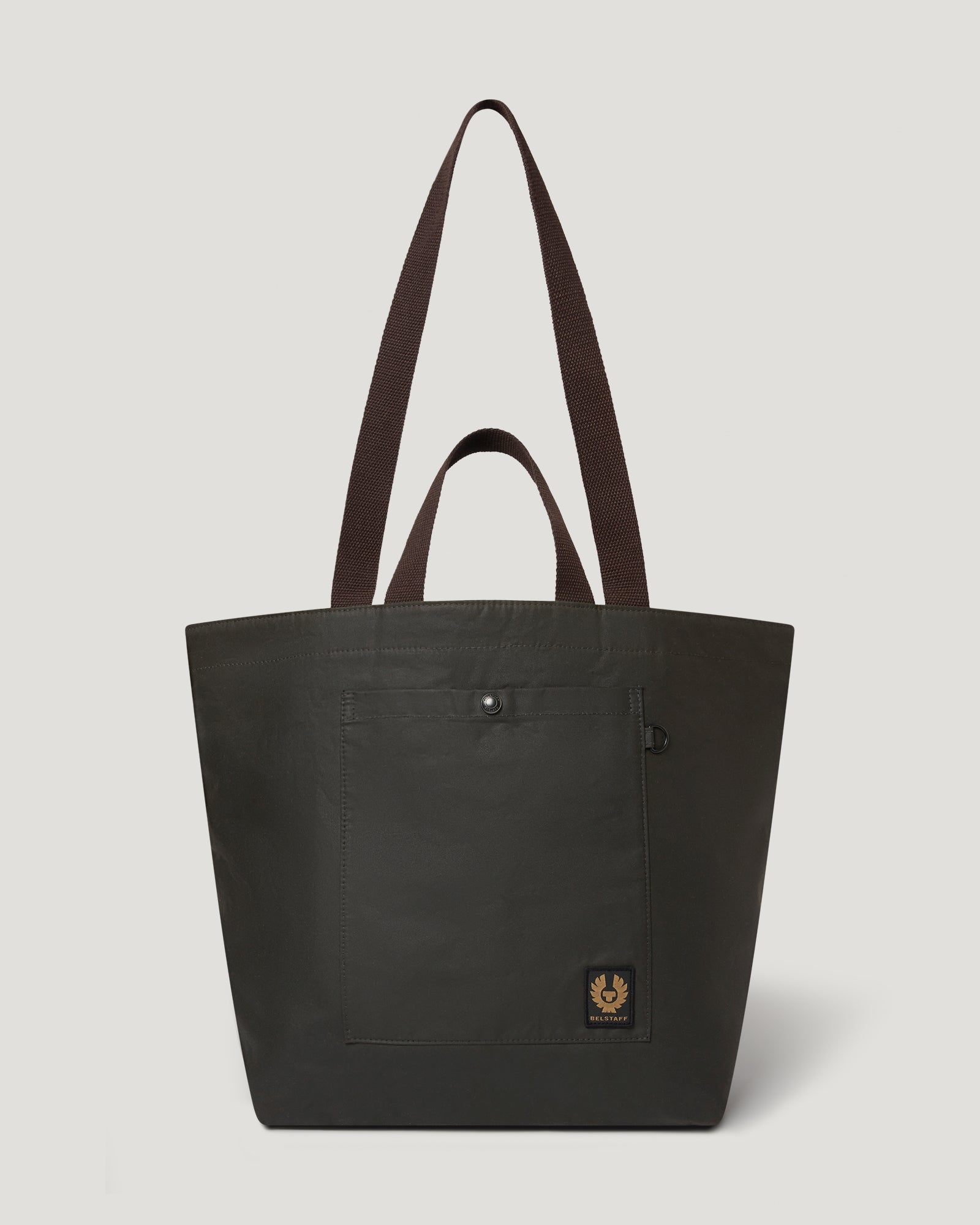 Belstaff Tote Bag Men's Waxed Cotton Faded Olive One Size