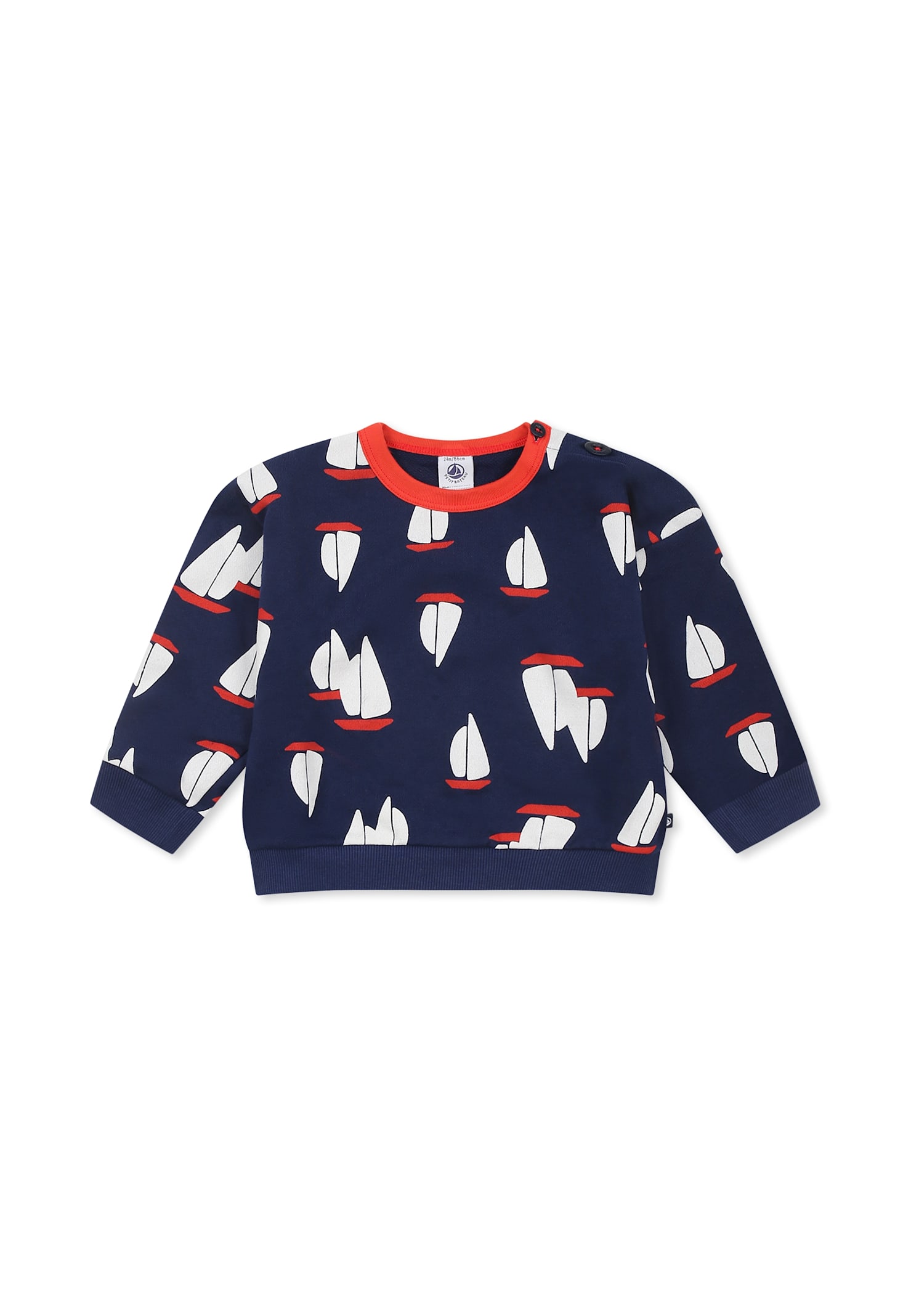 Petit Bateau Blue Sweatshirt For Baby Boy