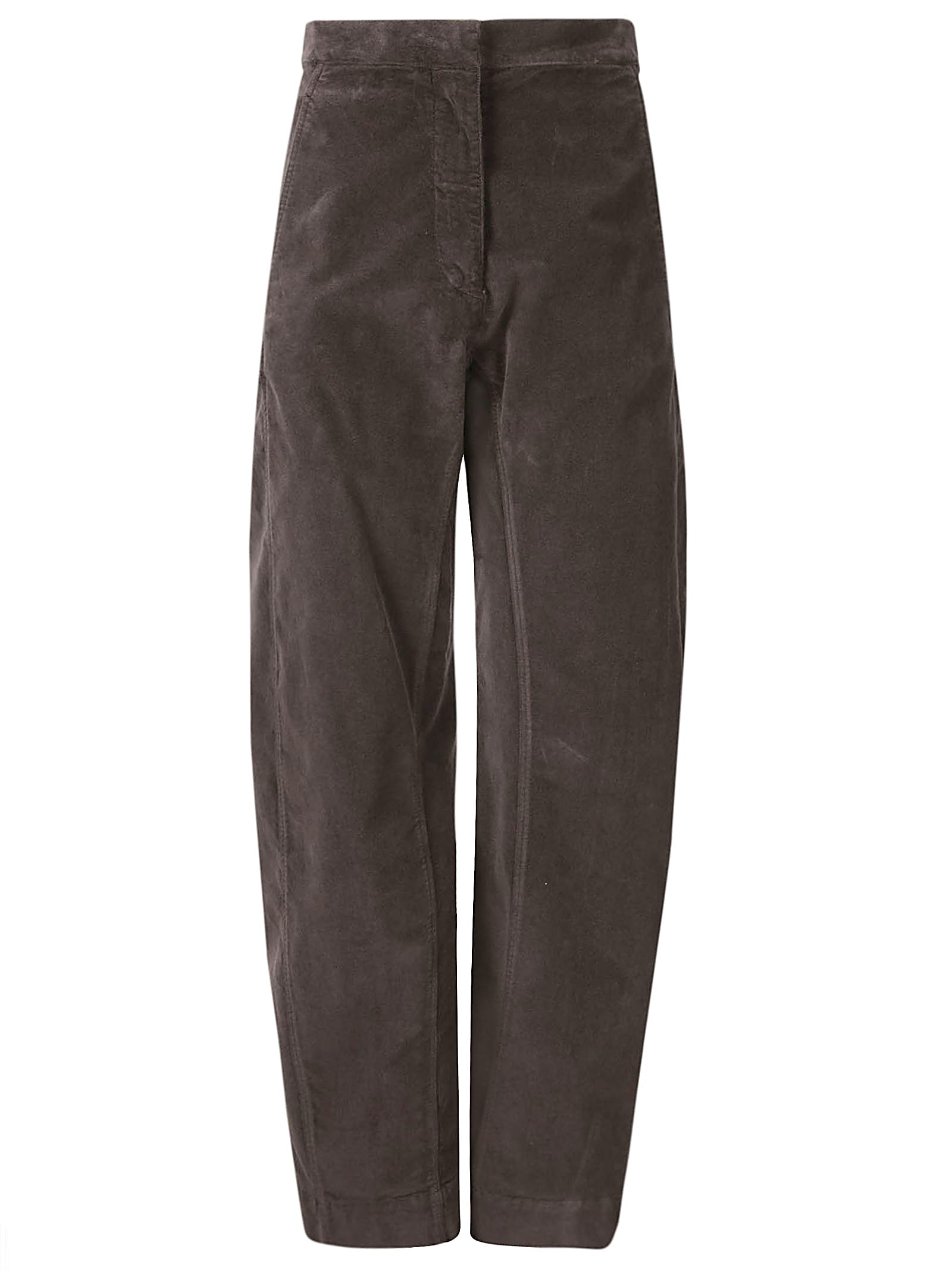Stefano Mortari Pantalone Cotone Fustagno Cucitura E Taschini