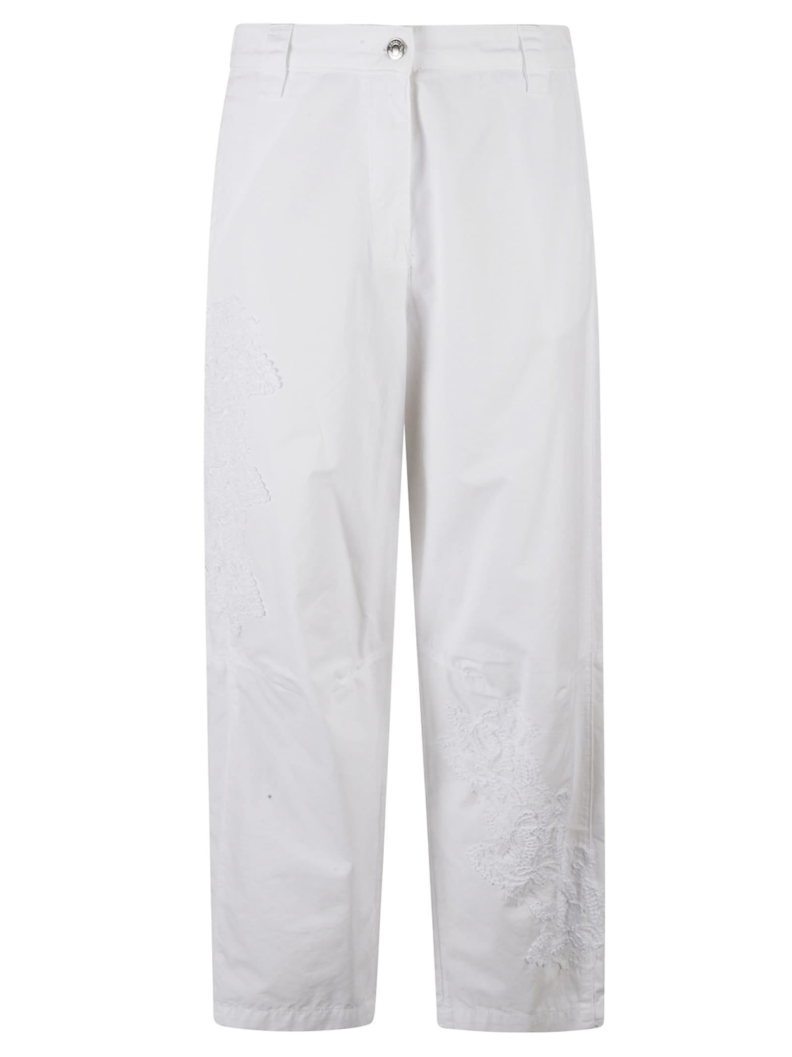 Ermanno Scervino Embroidered Cropped Trousers
