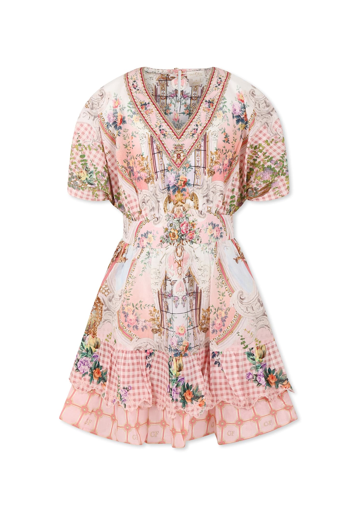 Camilla Pink Dress For Girl With Floral Print