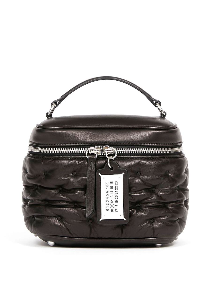 Maison Margiela Glam Slam Black Leather Handbag