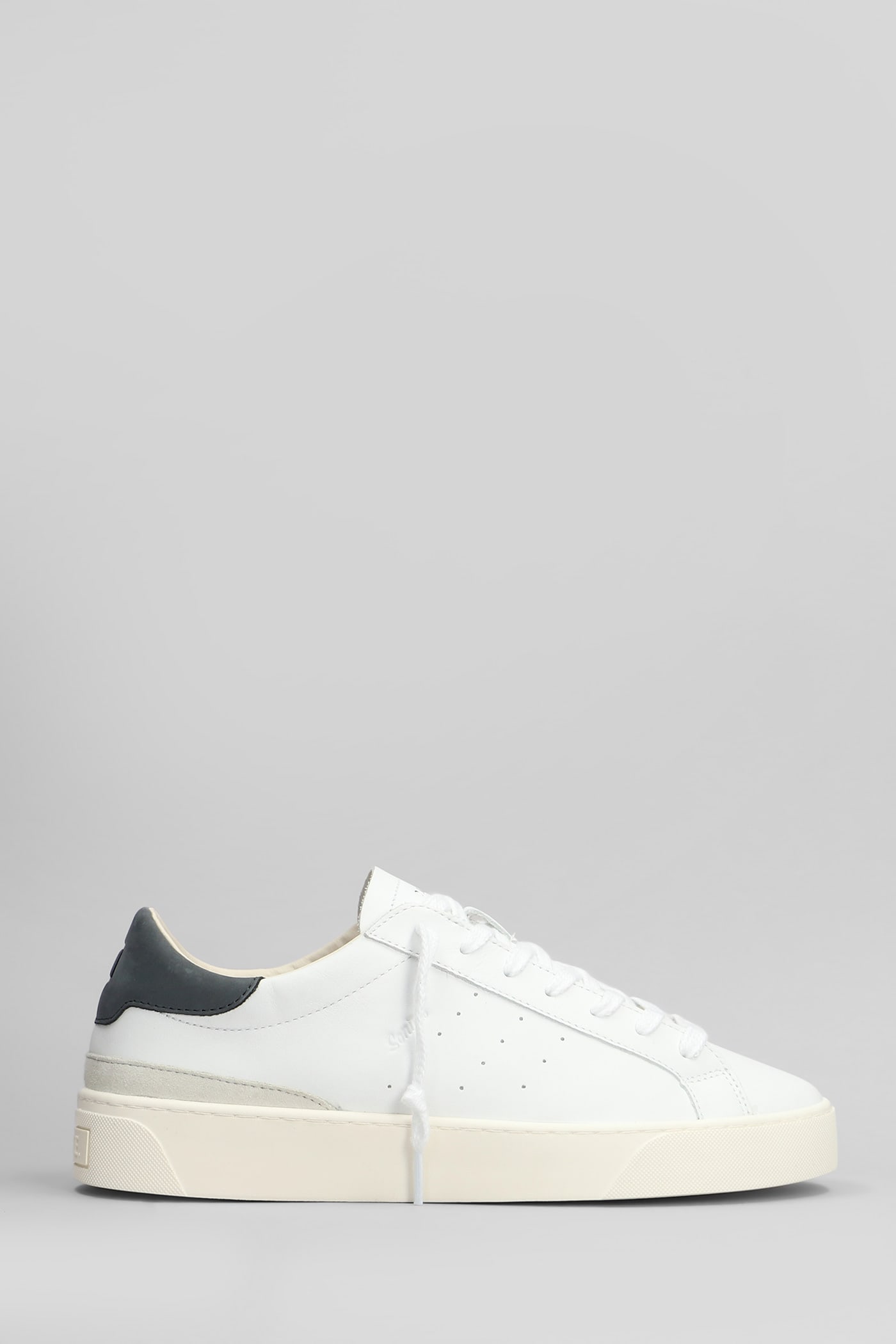 D. A.T. E. Sonica Sneakers In White Leather