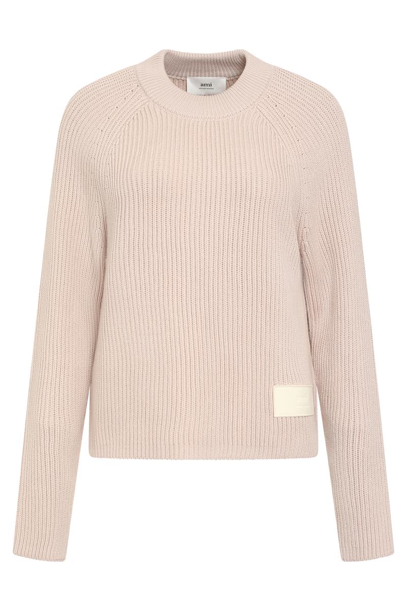 AMI Paris Long Sleeve Crew-Neck Sweater