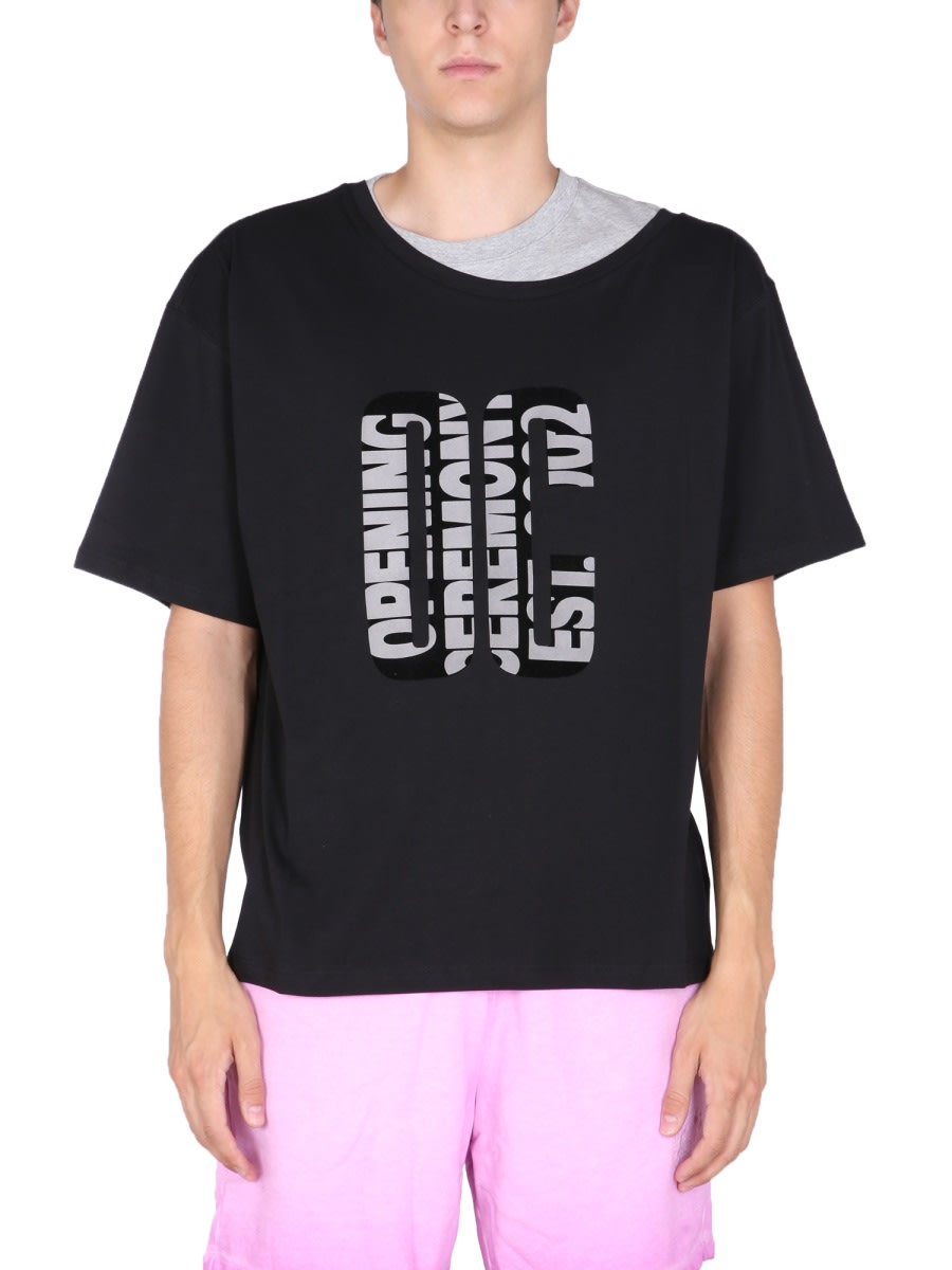 Opening Ceremony double Collar T-shirt
