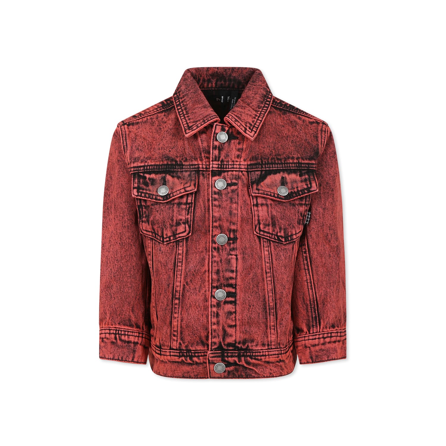 Molo Red Denim Jacket For Kids
