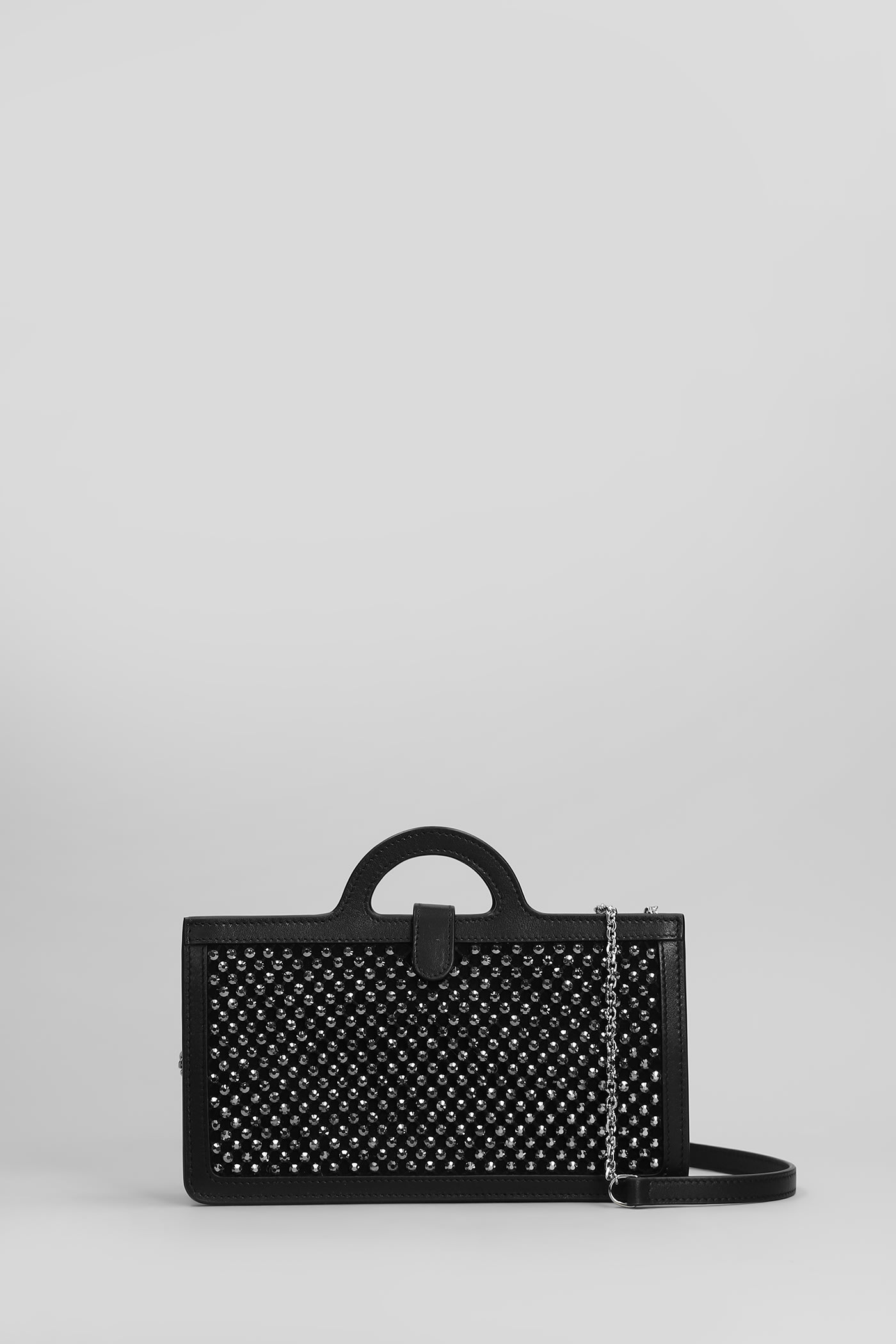 Marni Shoulder Bag In Black Leather