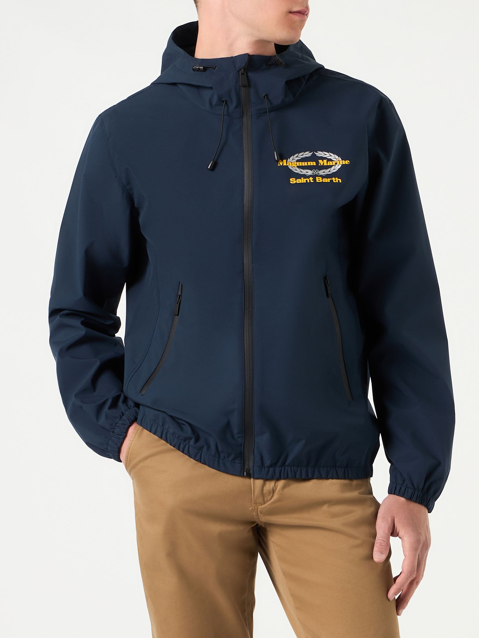 MC2 Saint Barth Man Hooded Lightweight Windbraker Magnum Marine Special Edition