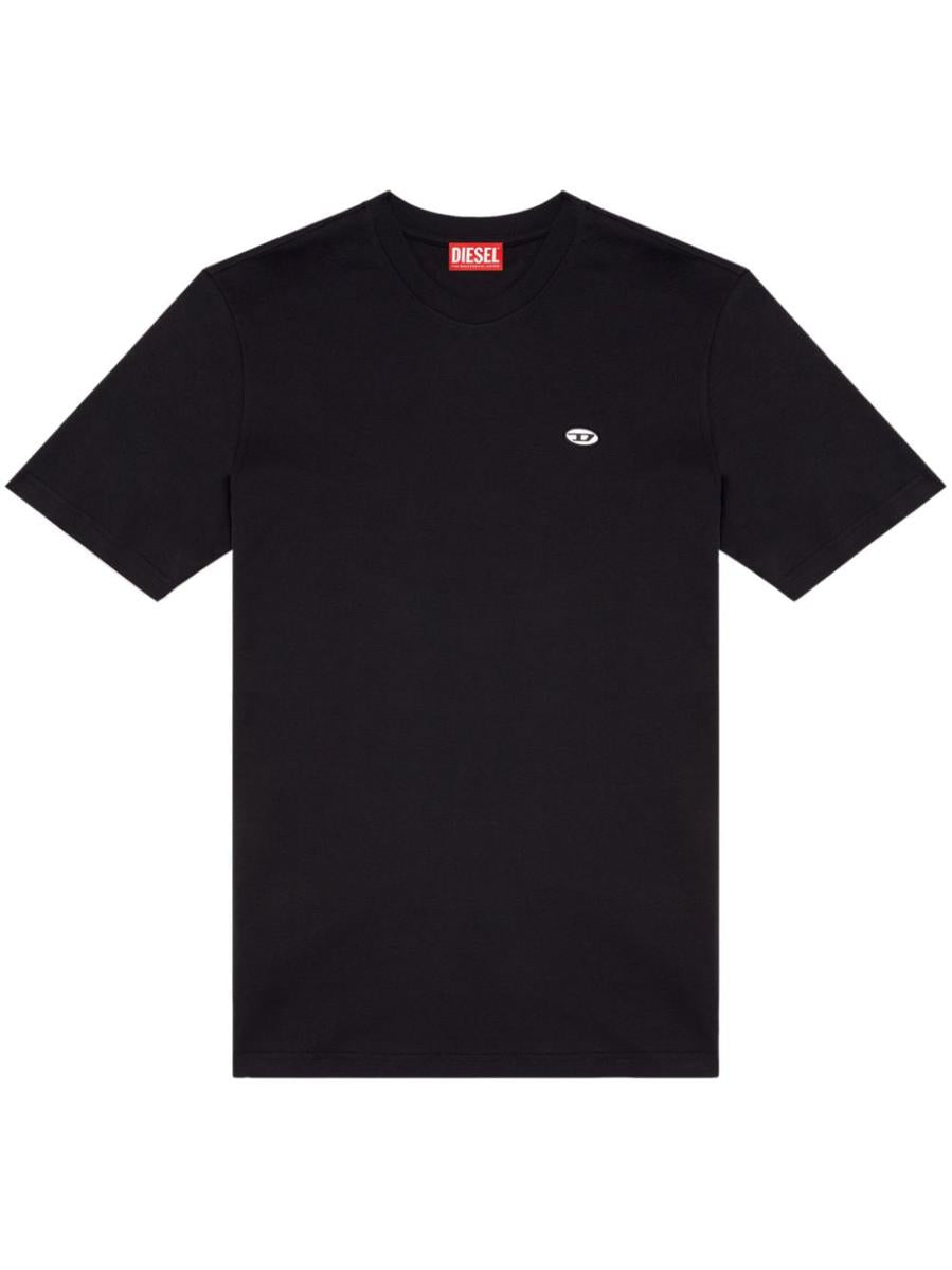 Diesel Black Cotton T-Adjust-Doval-Pj T-Shirt