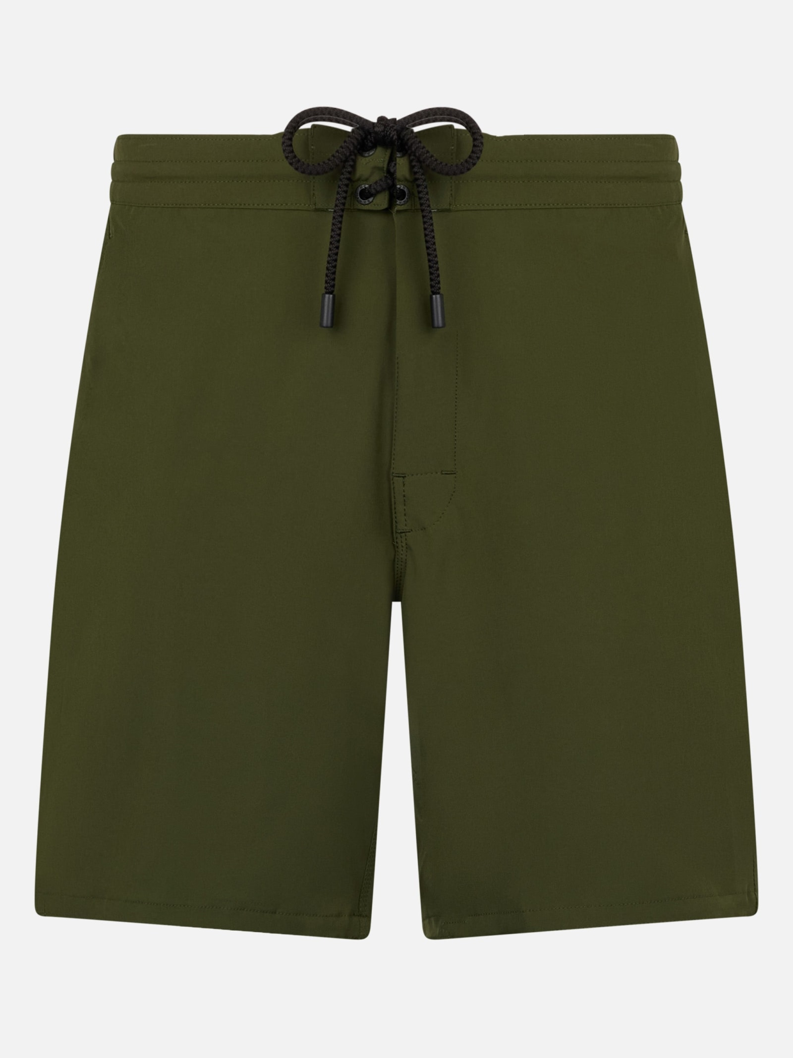 MC2 Saint Barth Military Green Long Stretch Comfort Surf Swim Shorts
