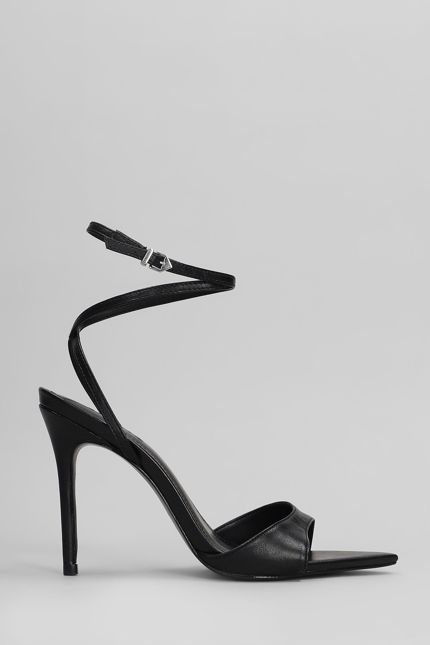 Schutz Sandals In Black Leather