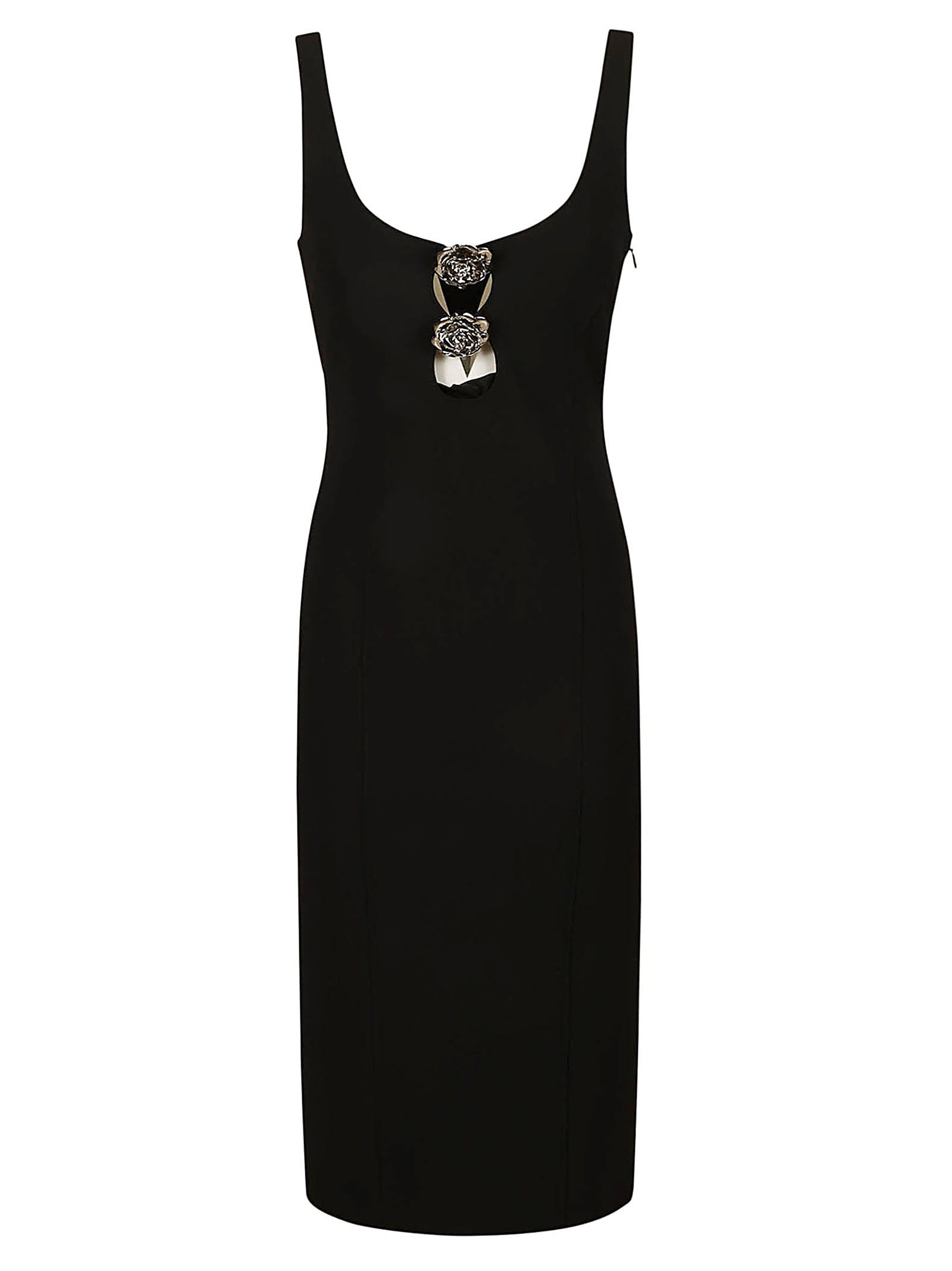 Blumarine Ruffed Embellishment Dress