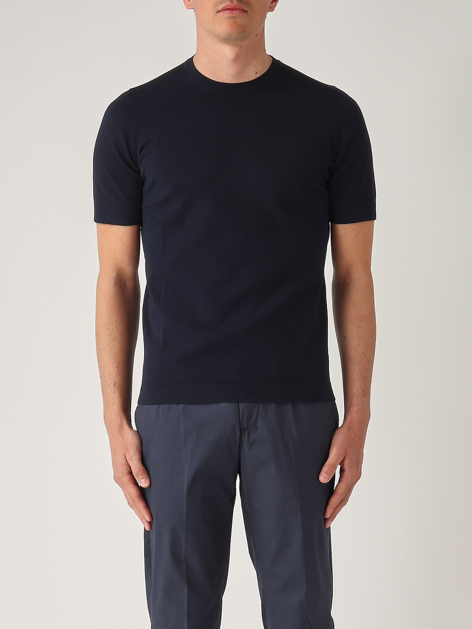 Gran Sasso T-shirt M/c Retta In Filo Cotone Organico T-shirt