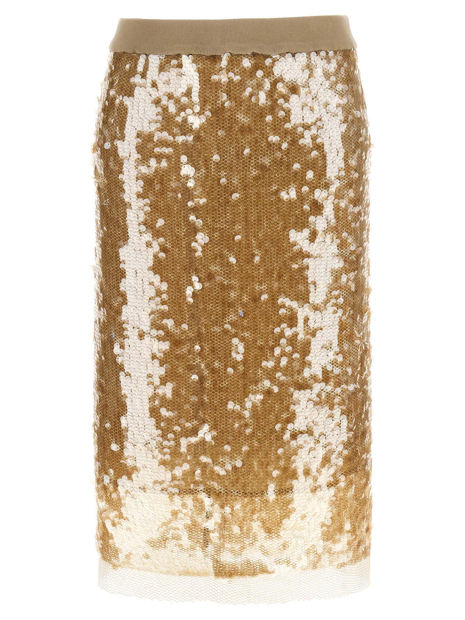 (nude) Sequin Skirt